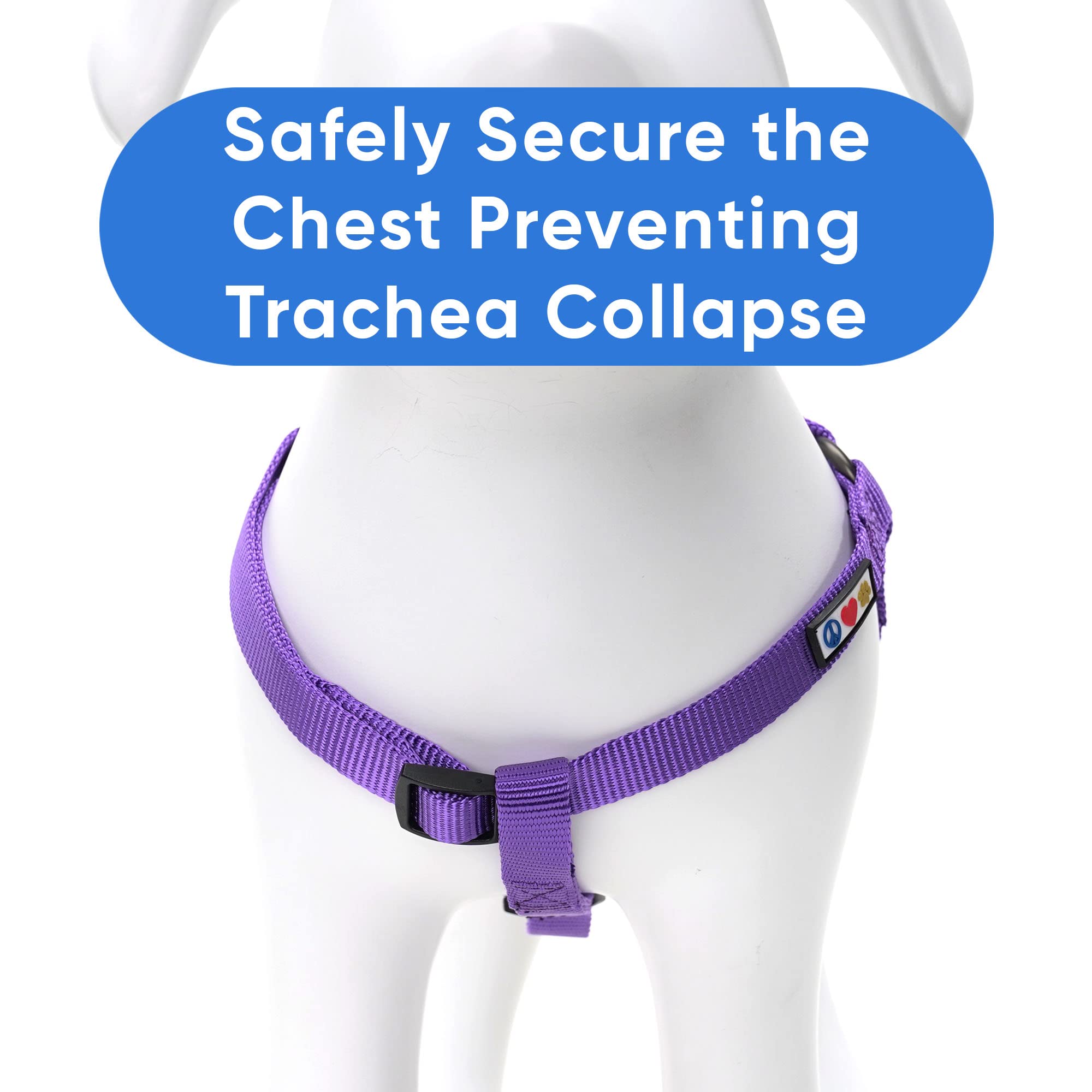 Pawtitas Solid Color Step In Dog Harness Or Vest Harness Dog Training Walking Of Your Puppy Harness Extra Small Dog Harness Purp