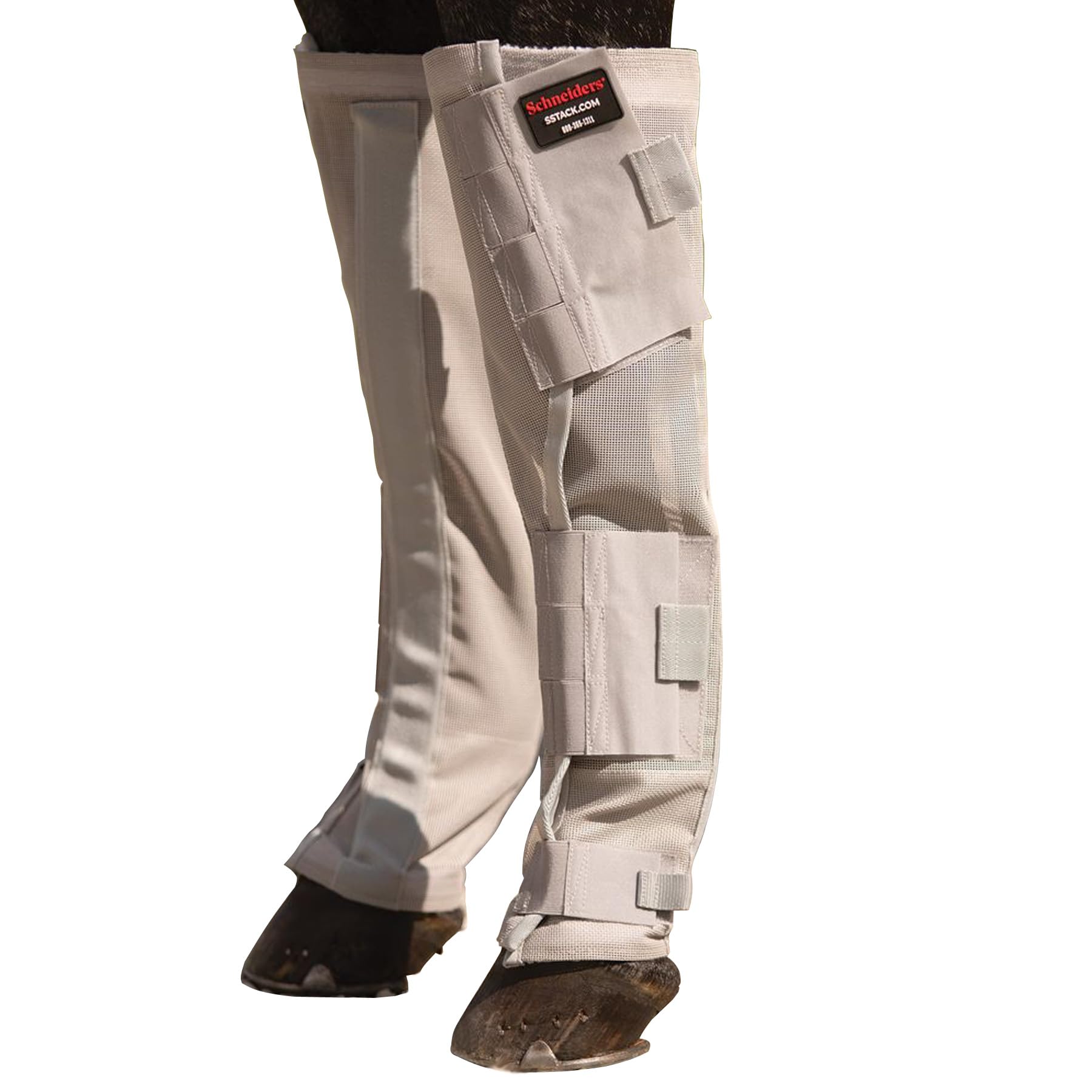 Schneiders Extra Tall Front Leg BugGard Horse Fly Boots | 25 Tall for Maximum Coverage | 70% UV Protection | Durable 1000D Dura-