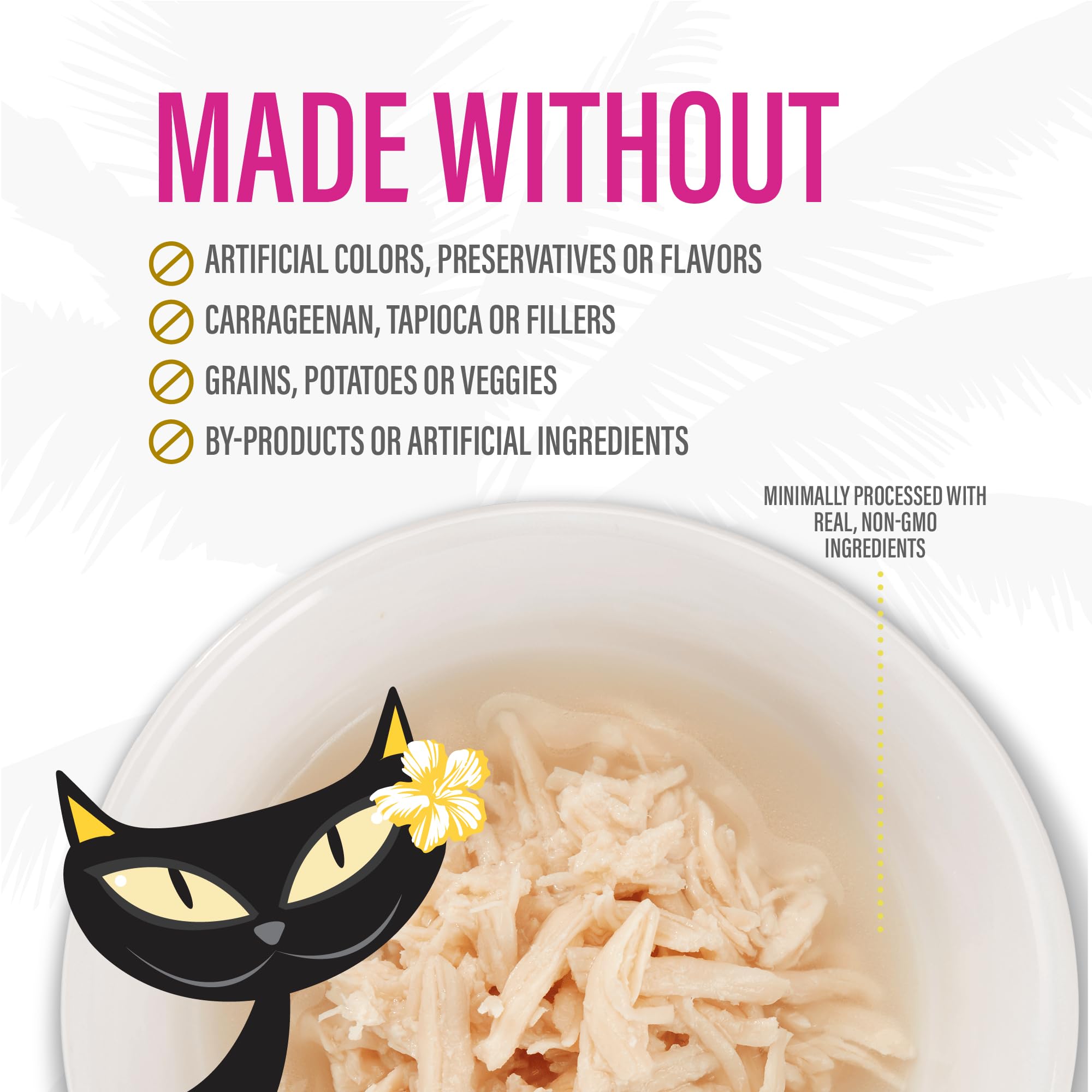 Tiki Cat Born Carnivore Complements Wet Cat Food Topper, Chicken, 2.1 oz. Pouch (12 Count)