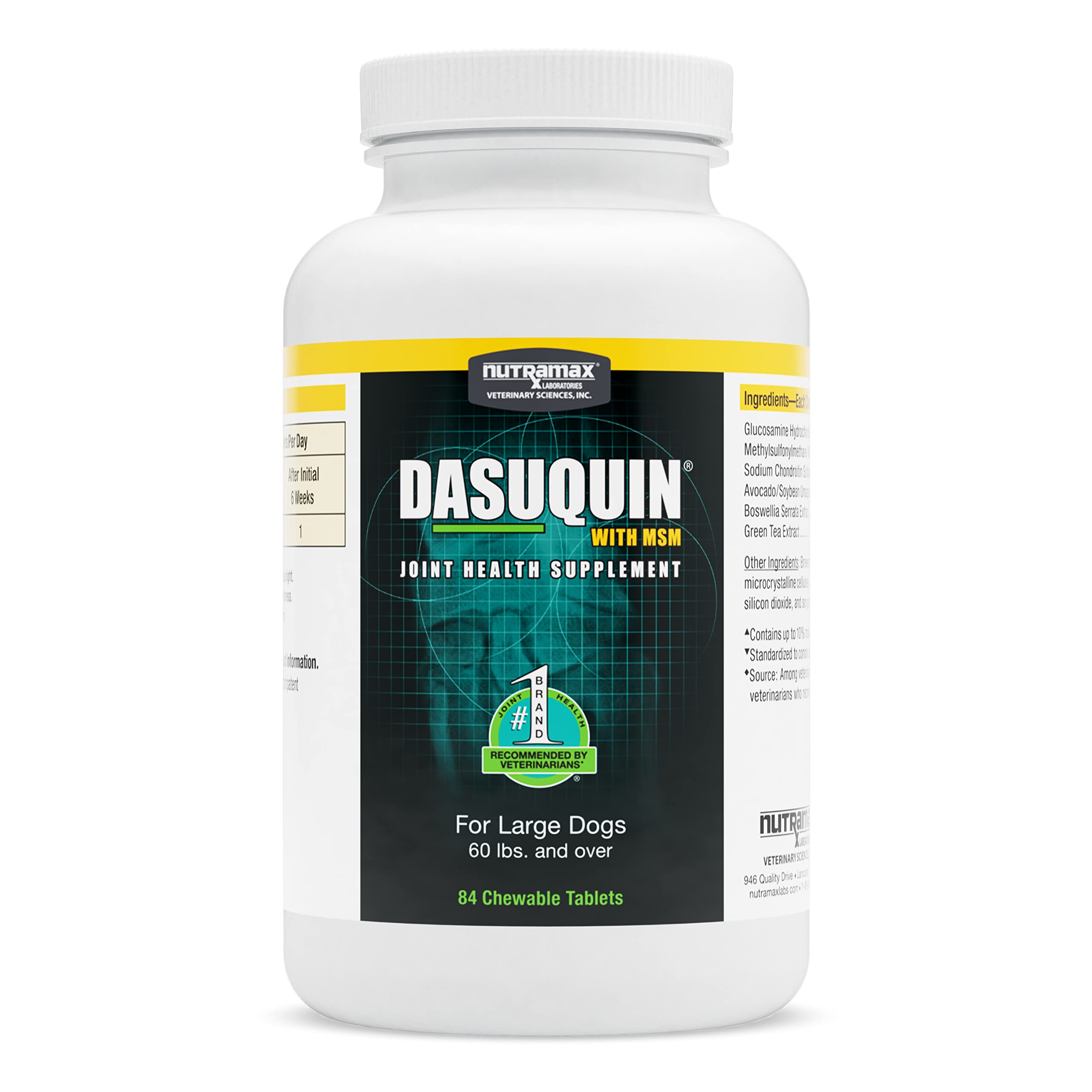 Nutramax Dasuquin with MSM Joint Health Supplement for Large Dogs - With Glucosamine, MSM, Chondroitin, ASU, Boswellia Serrata E