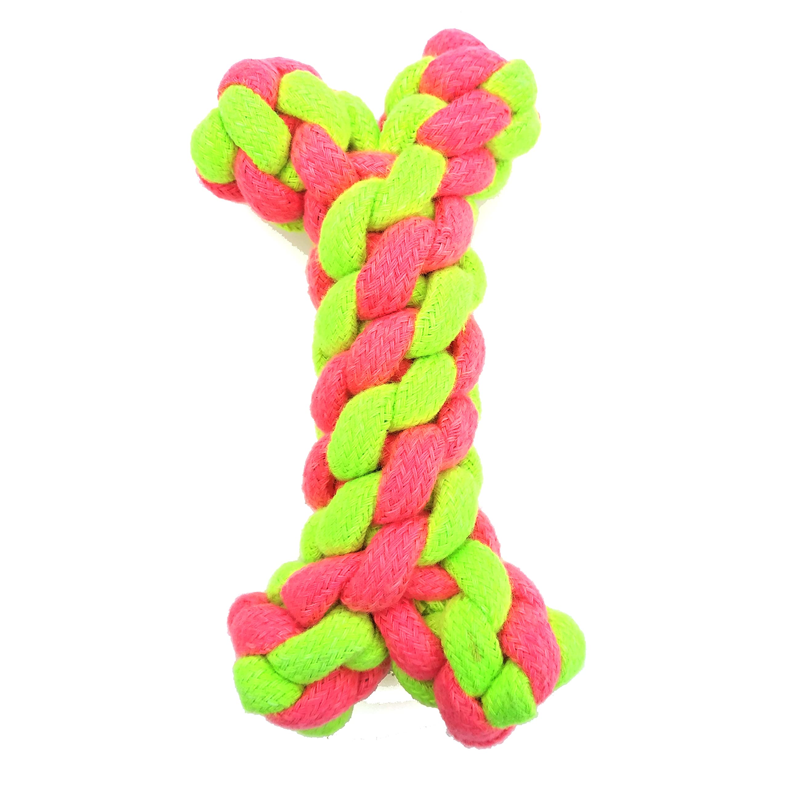 Ms Pet House Attractive Rope Dog Chew Toy Bone For Teething Puppies, Chewing And Playing, Suitable For Small And Medium Dogs. (P