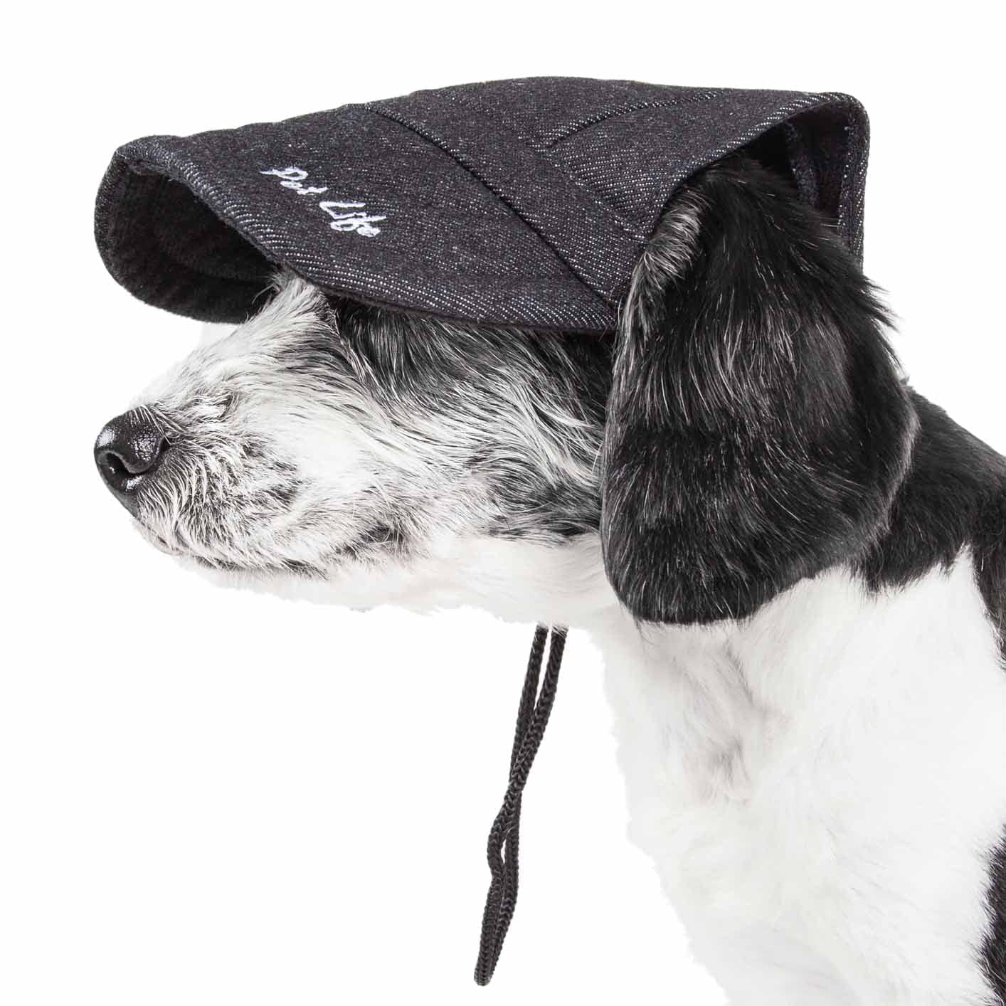 Pet Life  Fashion Dog Hat with UV Coverage Protection - Provides More Shade Than a Dog Banadana - Features Ear Holes and Adjusta