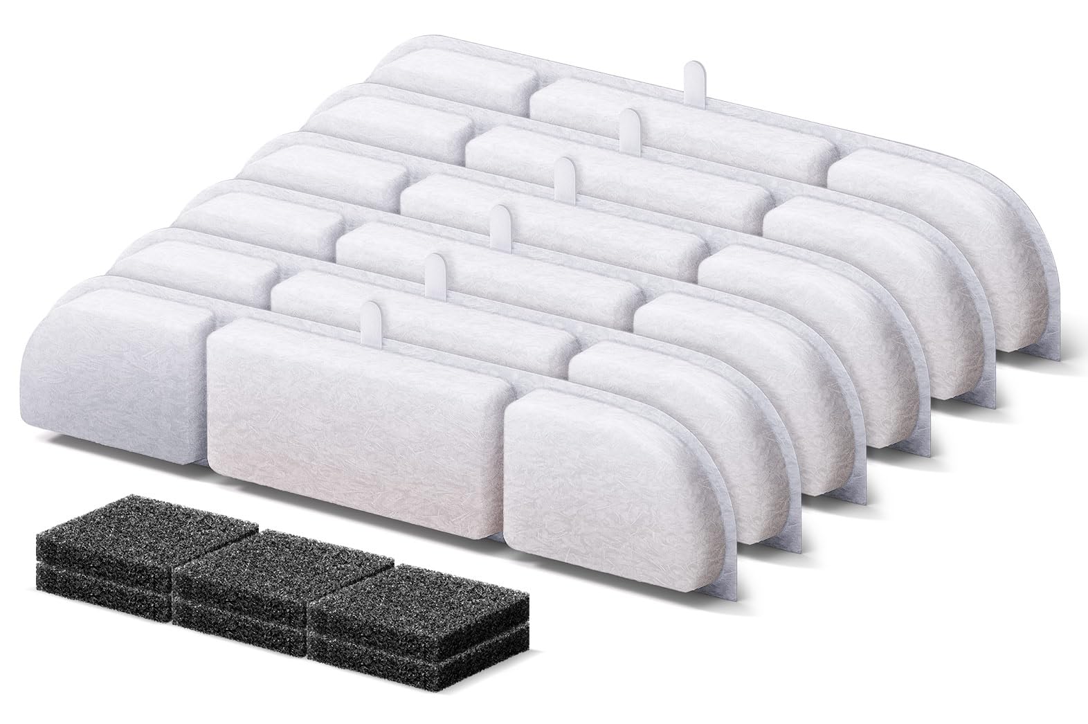 Downypaws 6 Packs Replacement Filters For Battery Operated Cat Water Fountain Dpwfp6, 3 Months Set Of Replacement Filters