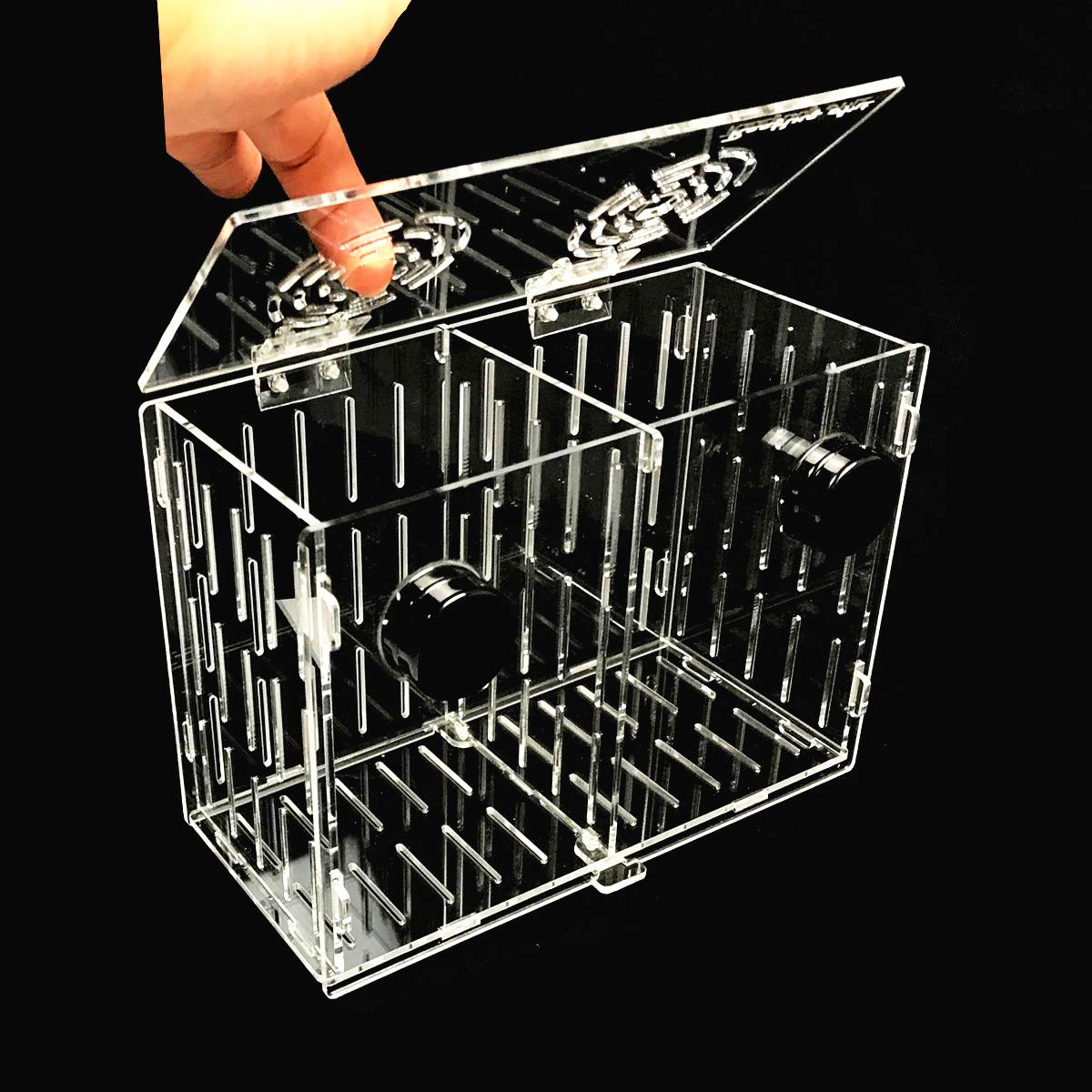 Reefing Art Magnetic Acclimation Breeder Box 4.5'' / 8'' /12'' For Fish Anemone Coral Strong N52 Magnets For 1/2'' Glass (8''X4'