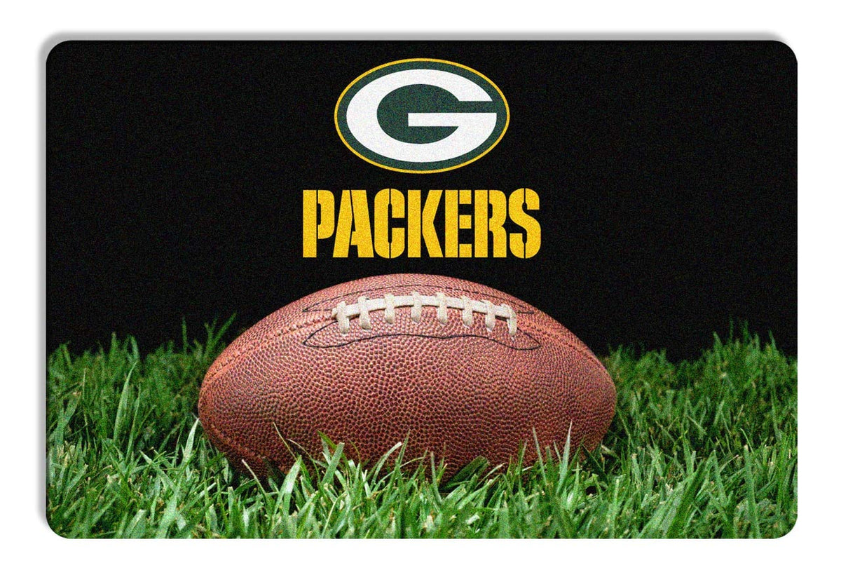 NFL Green Bay Packers Classic Football Pet Bowl Mat, Large