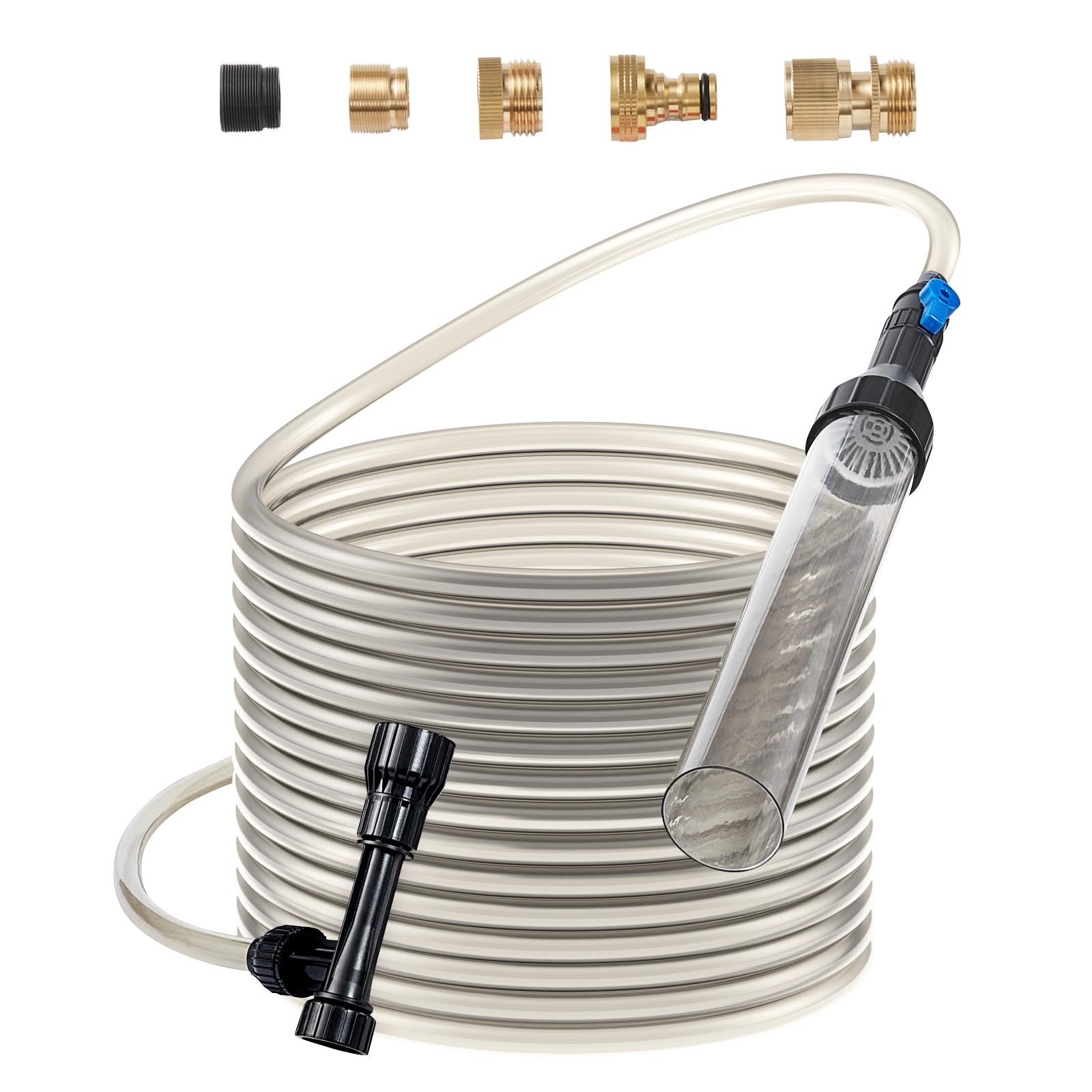 Vevor Aquarium Vacuum Gravel Cleaner, 30Ft Pvc Hose Fish Tank Vacuum Gravel Cleaner, Siphon Fish Tank Cleaner Vacuum, 3 Types Of