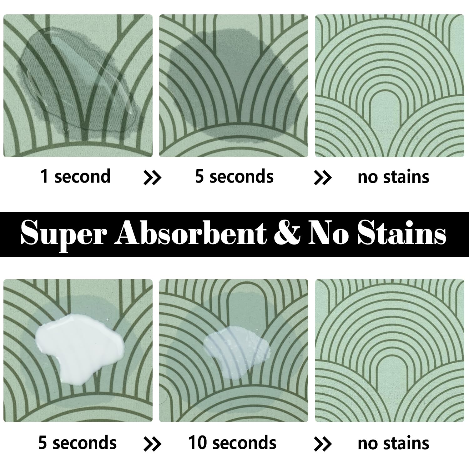 Dog Food Mats for Floors Absorbent, Pet Cat Food Mat - Quick Dry Dog Mat for Food and Water Boho Pet Supplies