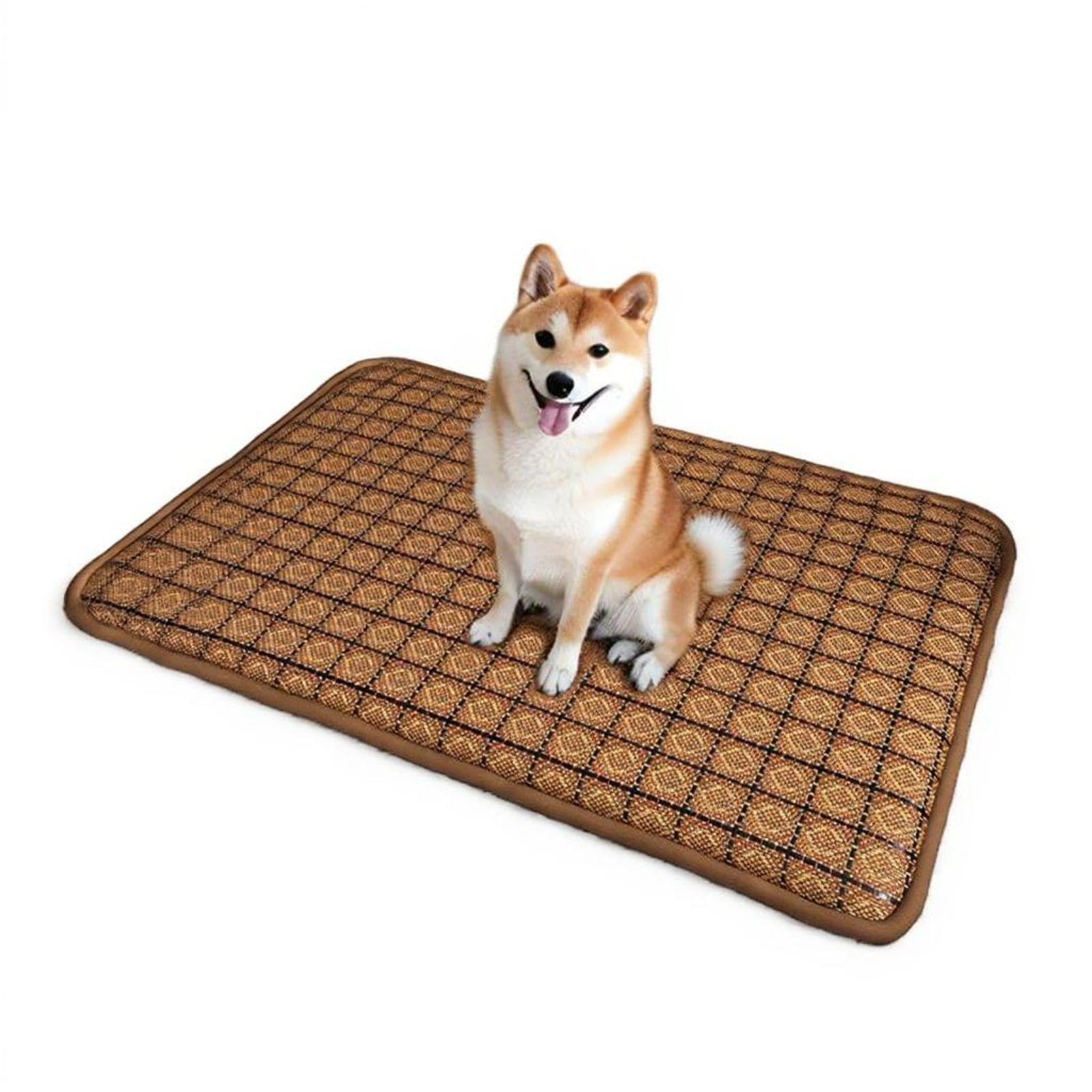 HEAVENGLOW Pet Cooling Mat, Reversible petpad Bed, NonSlip, Soft, cleanable Pad Mat/Waterproof 42x32cm