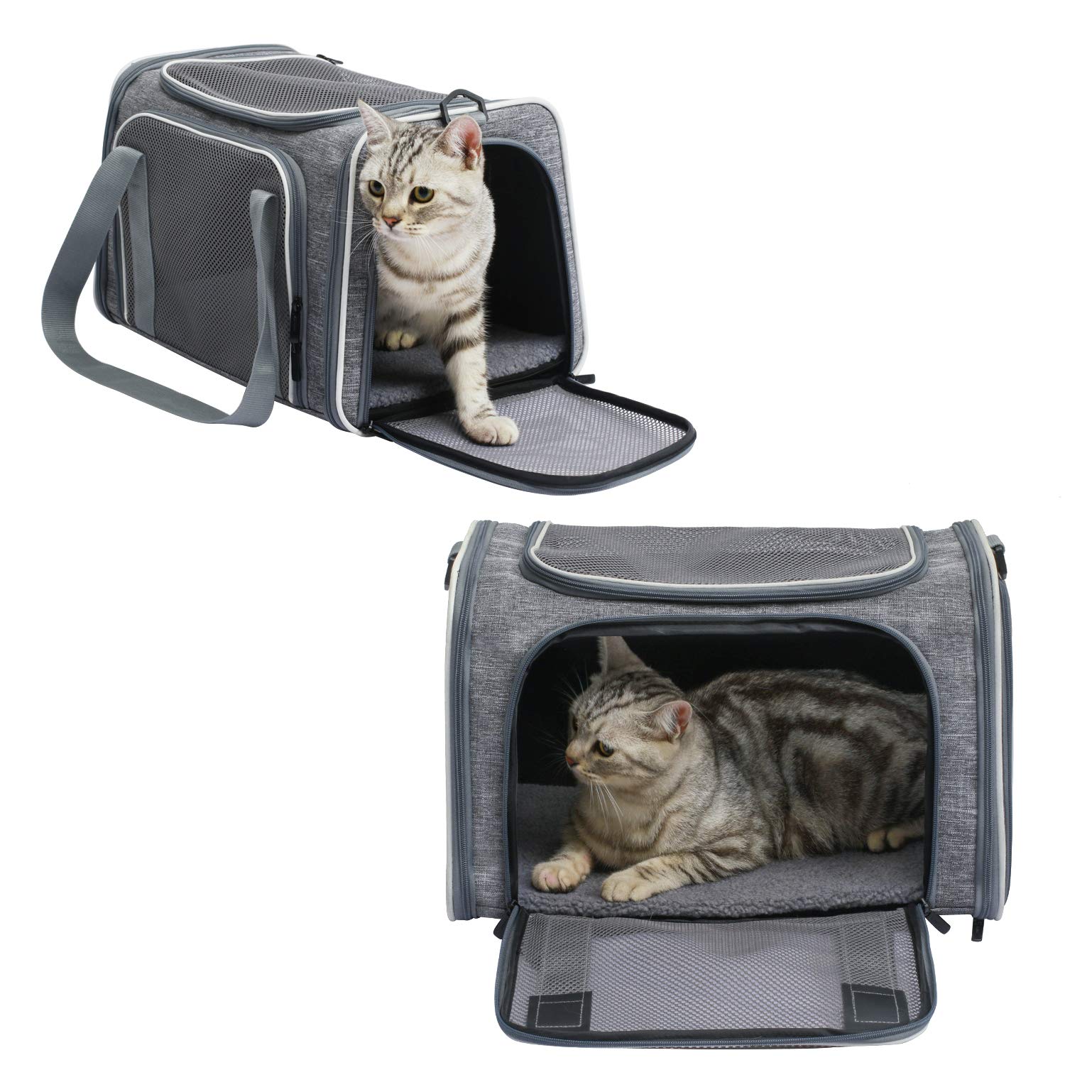 Akinerri Airline Approved Pet Carriers,Soft Sided Collapsible Pet Travel Carrier For Puppy And Cats, Cats Carrier, Pet Carriers