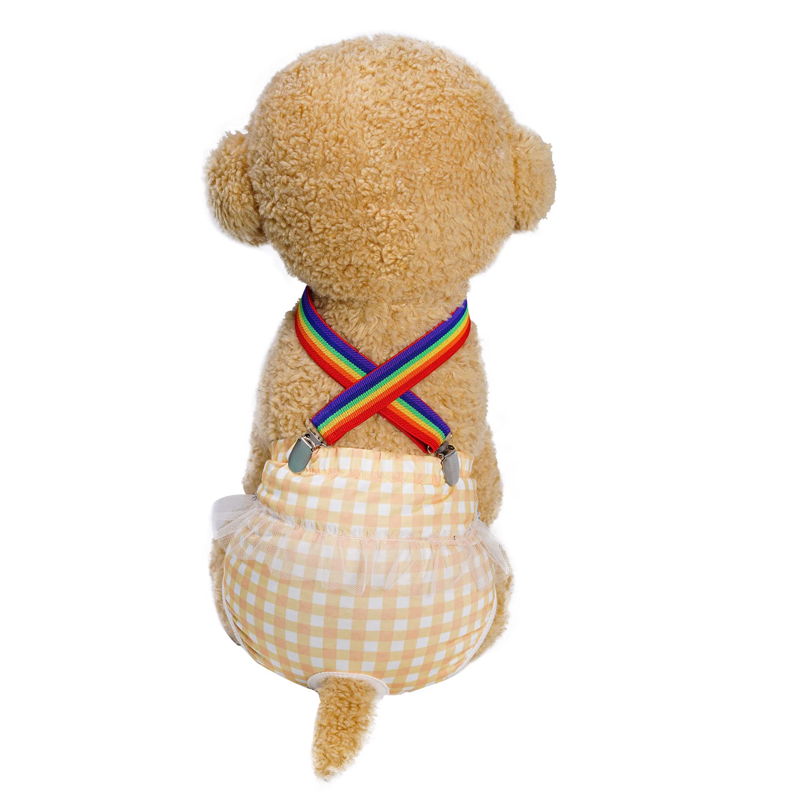 5Pcs Dog Suspenders Dog Diapers Suspenders Dog Suspenders For Diapers Female Male Adjustable Dog Diapers Suspenders Dog Pet Diapers Keeper For Dog Diapers Pet Clothes Small Medium Large Dogs (Mixed)