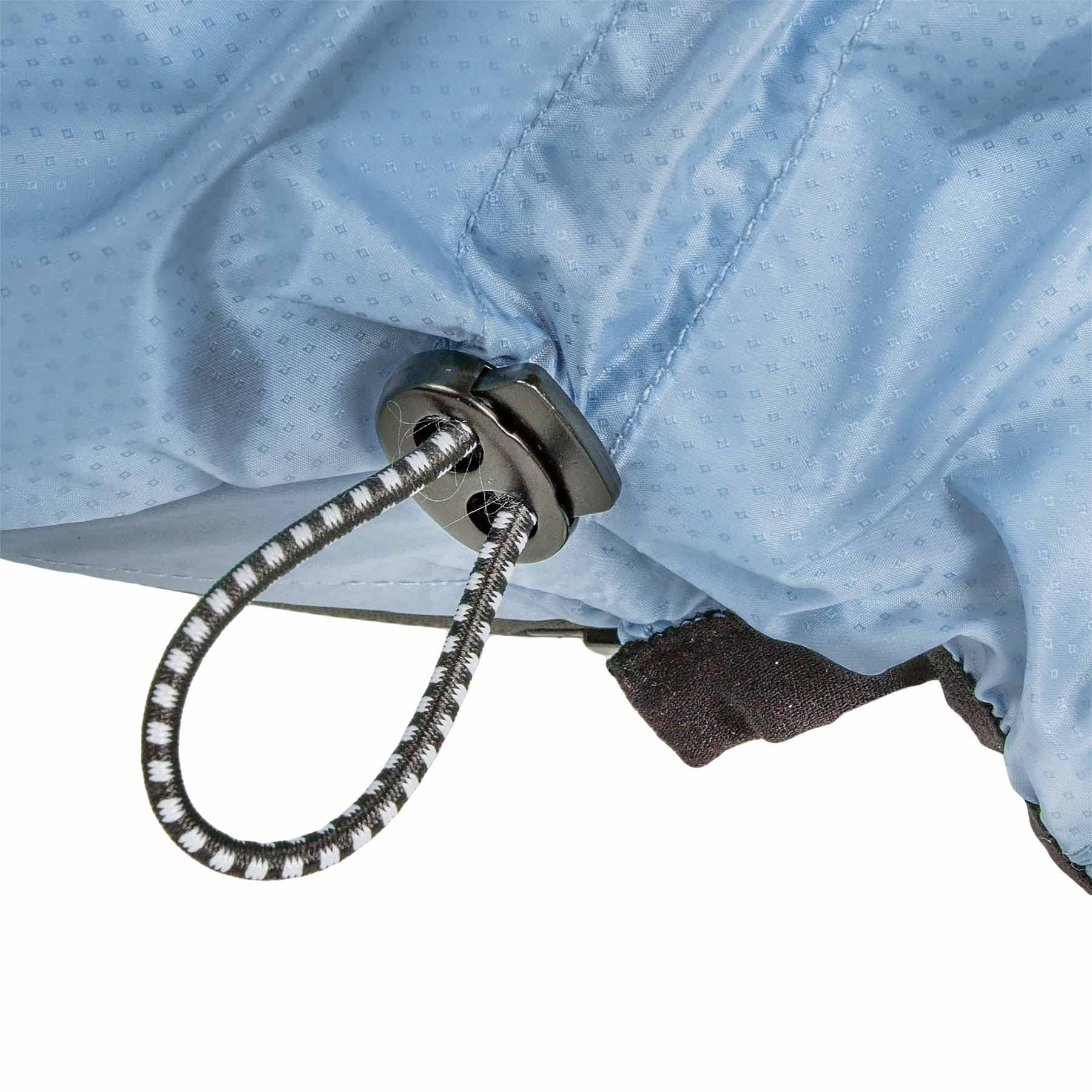 Dog Helios Torrential Shield Waterproof and Adjustable Full Body Dog Raincoat, SM, Blue