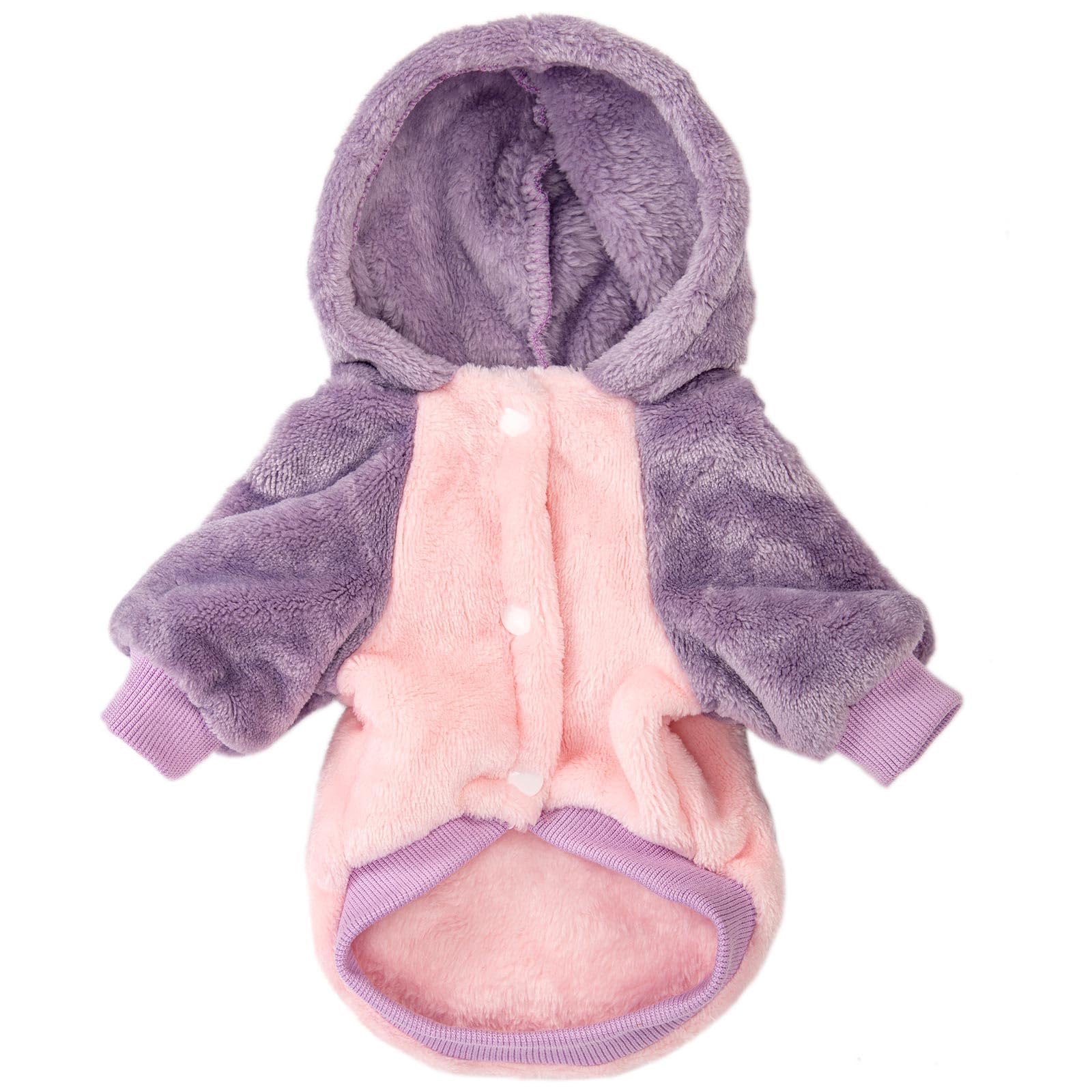 Fabricastle Dog Hooded Sweater, Dog Clothes For Xxs Xs Small Dogs Girl & Cats, Soft And Warm Pet Coat, Winter Pet Jacket, Doggy