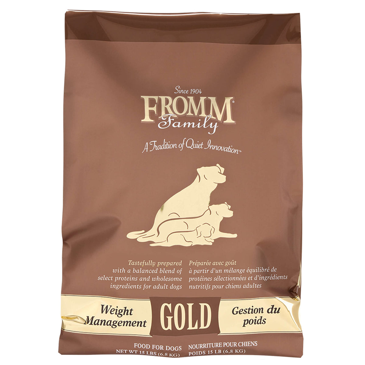 Fromm Weight Management Gold Premium Dry Dog Food - Weight Management Dog Food For Medium & Small Breeds - Turkey Recipe - 15 Lb