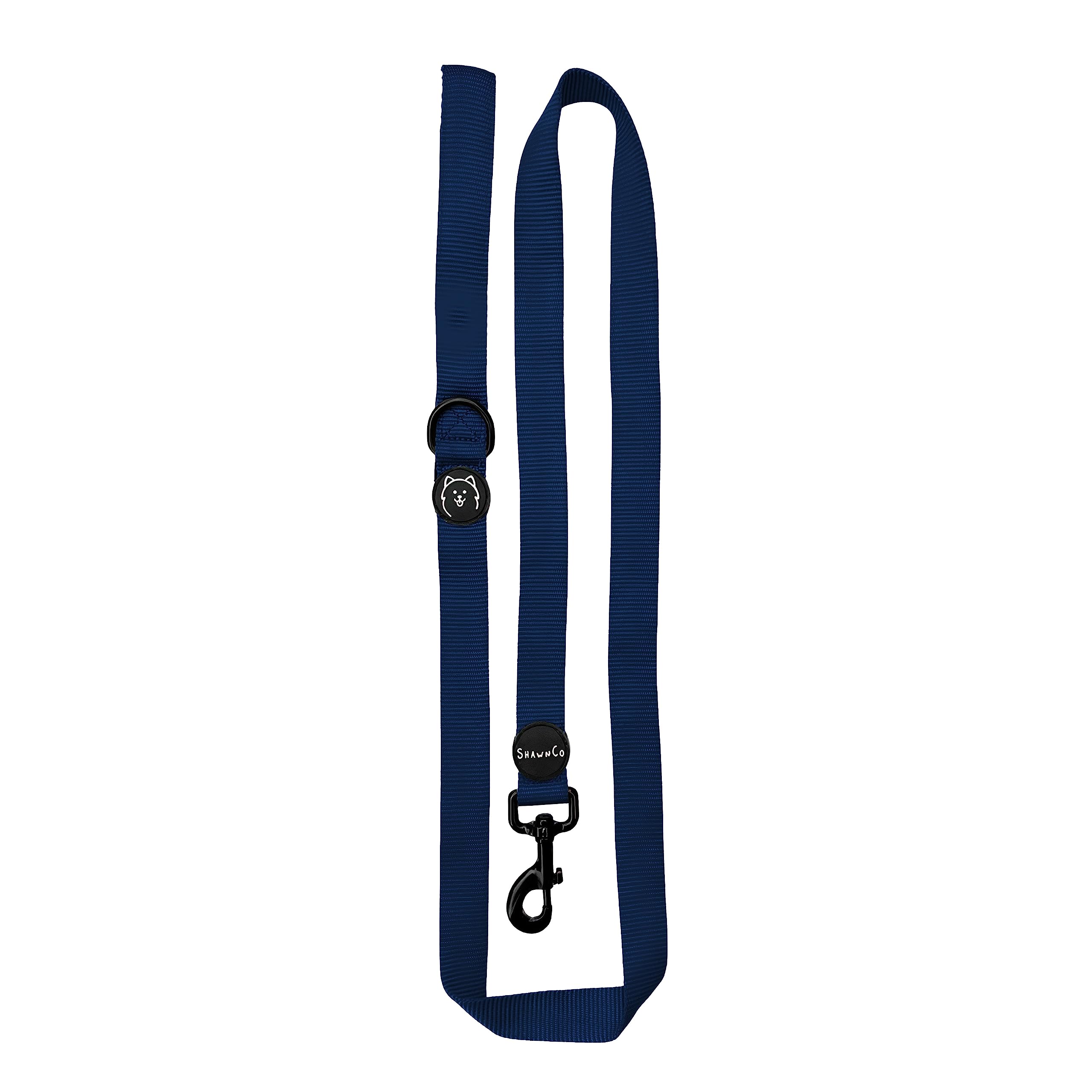 Shawnco Dream Walk Dog Leash- Premium, Nylon Pet Leash With Soft Neoprene Handle For Small, Medium And Large Dogs (Pacific Blue,