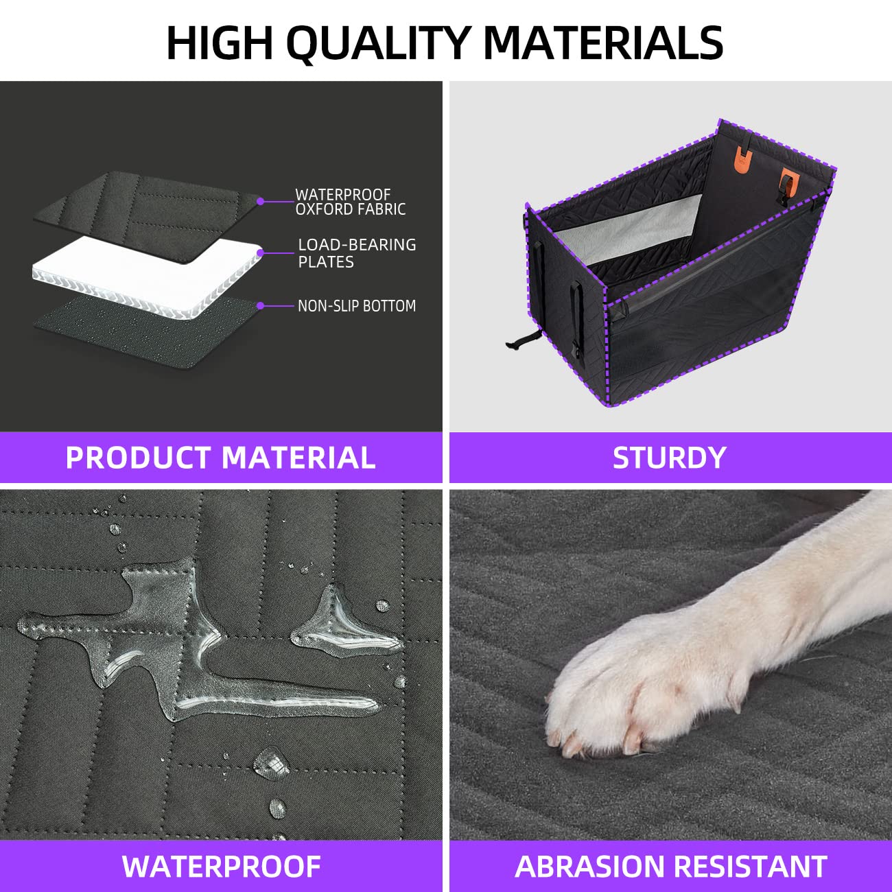 TKYZ Medium Dog Car Seat,Back Seat Extender for Dogs,Waterproof Large Dog Seat Cover for Backseat, Pet Bed for Car Hammock(Black