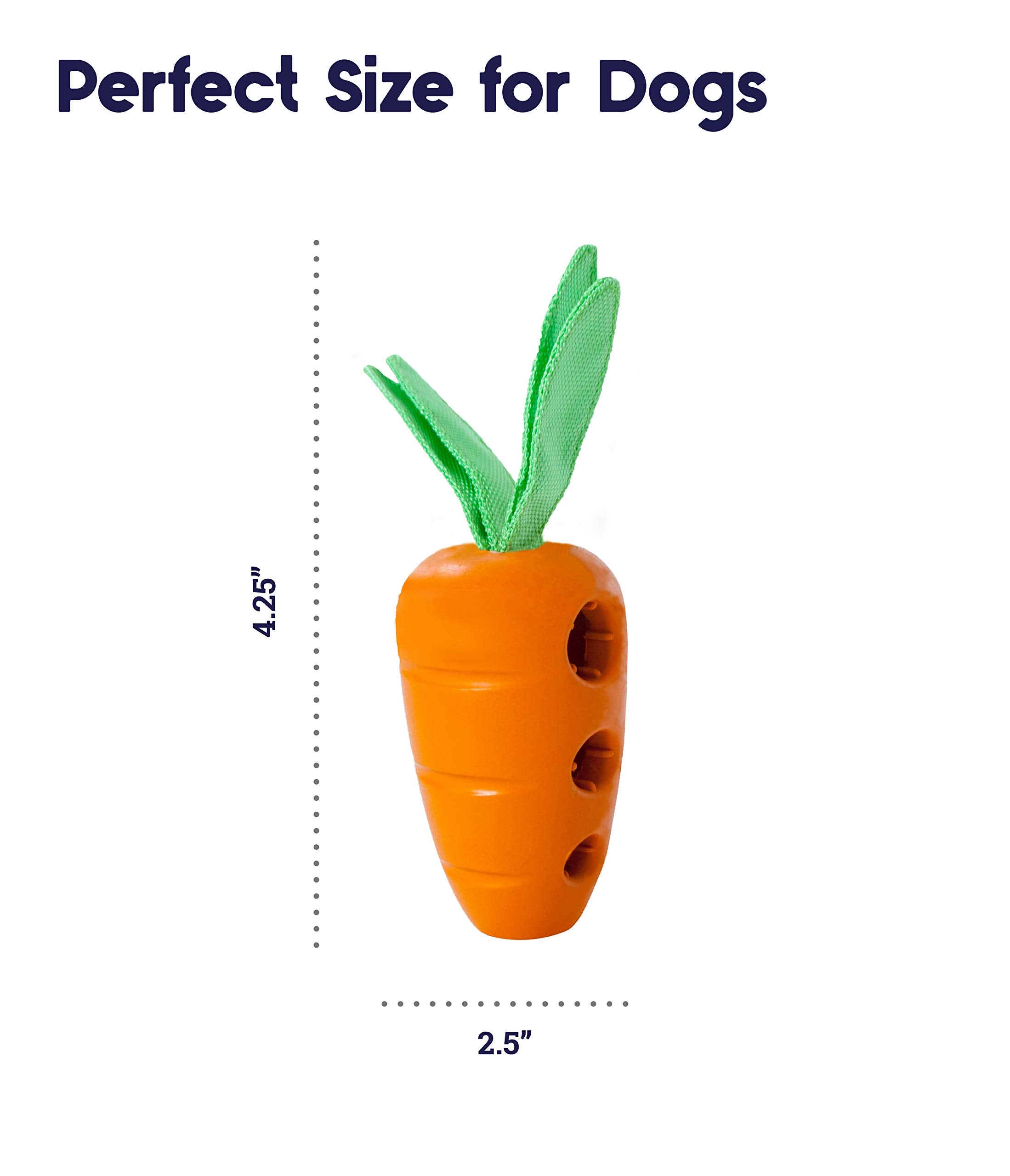 Petstages Carrot Stuffer Treat-Dispensing Interactive Dog Toy