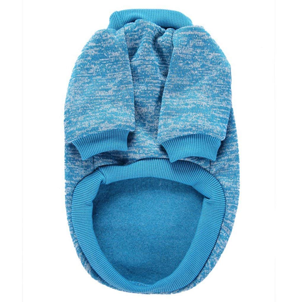 Chborless Pet Dog Classic Knitwear Sweater Warm Winter Puppy Pet Coat Soft Sweater Clothing For Small Dogs (S, Light Blue)