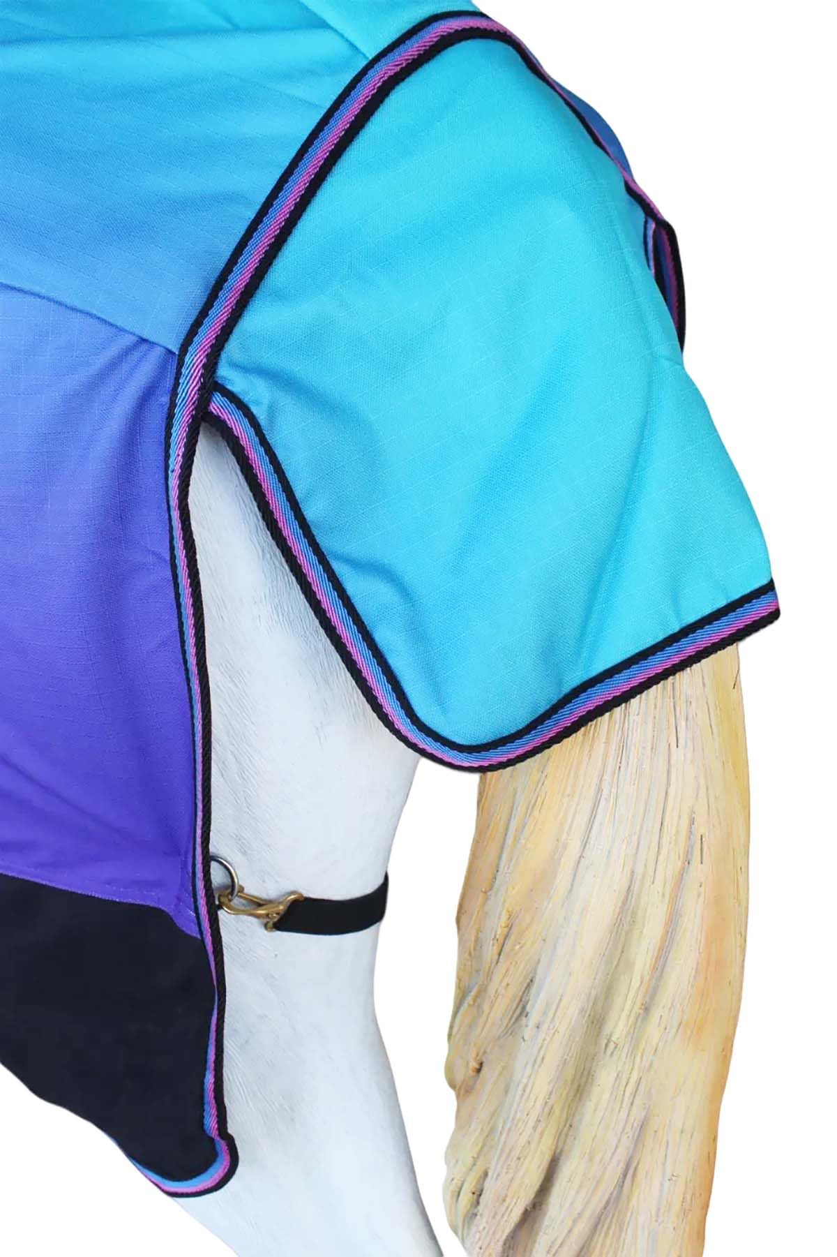 Challenger 68'' 1200D Turnout Medium-Weight Fleece Lined Bellyband Horse Winter Sheet 394Lg