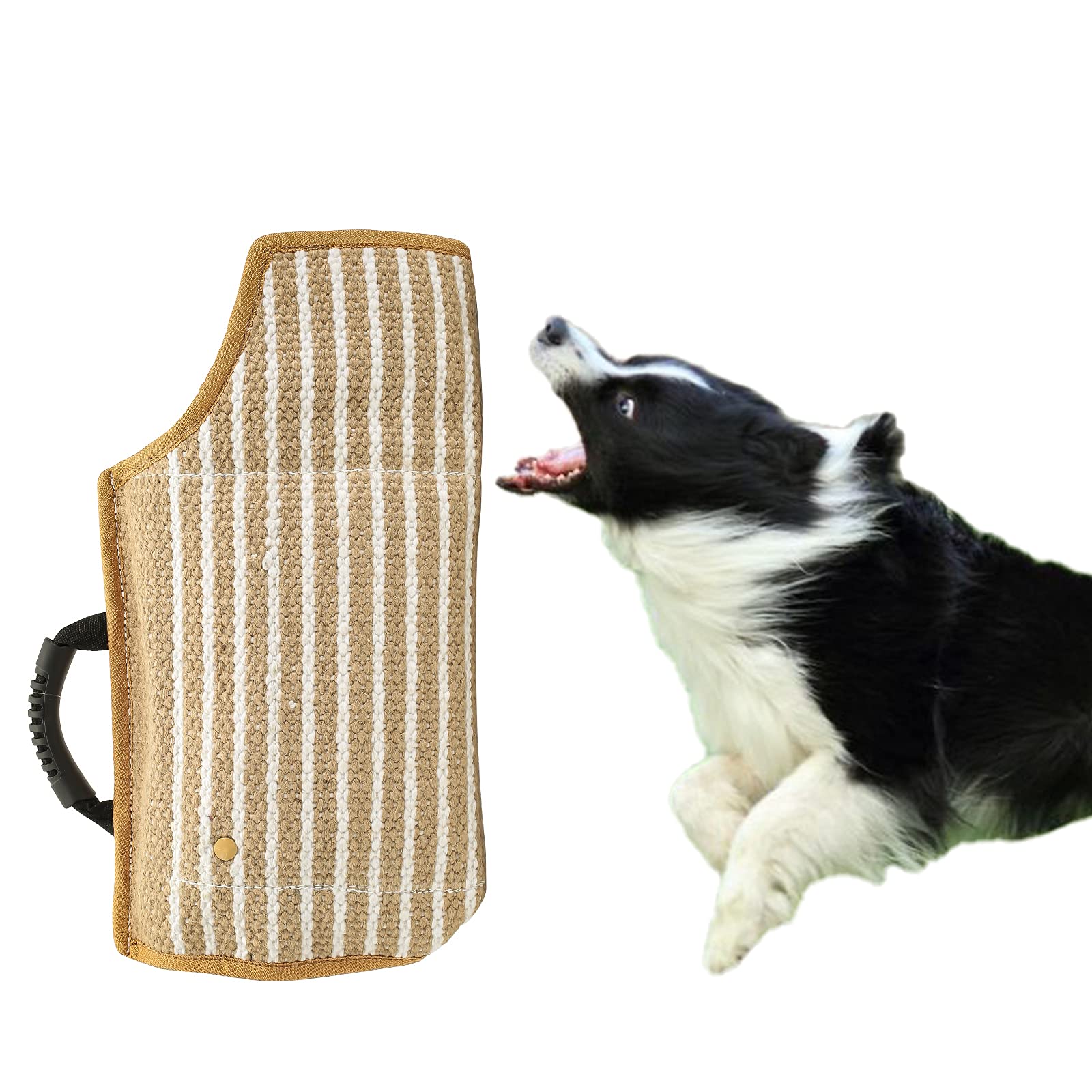 Morezi Dog Bite Sleeve Training Protection, Fits Both Sleeves, Small Dogs Training Biting Tugging Toy - Yellow - Short