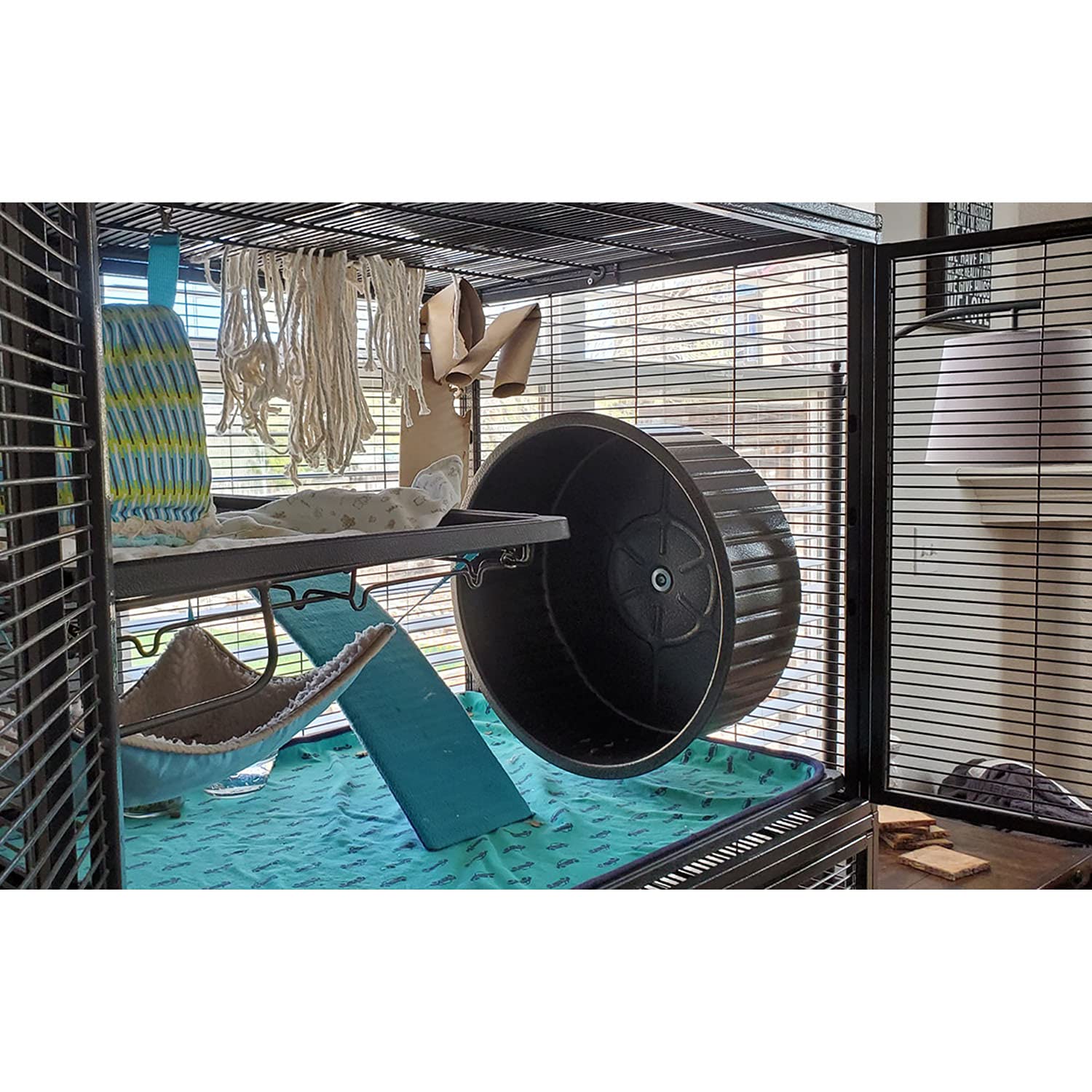 15'' Chin-Sprint : All-Metal Durable, Fast Exercise Wheel - For Chinchillas, Prairie Dogs, Rats, Degus, Hedgehogs, Opossums & Ot