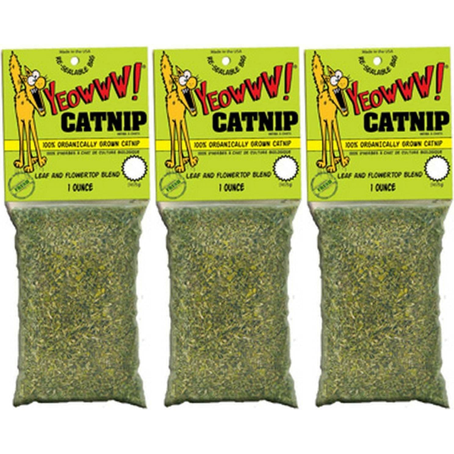 YEOWWW! Catnip Yeowww Bag10z (Pack of 3)