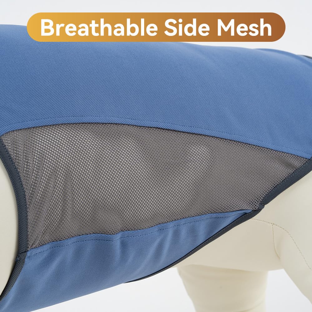 Exploreu Sun Protection Dog Shirts, Breathable Cooling Vest For Summer Lightweight Quick Dry And Insert Prevention Tank Top For