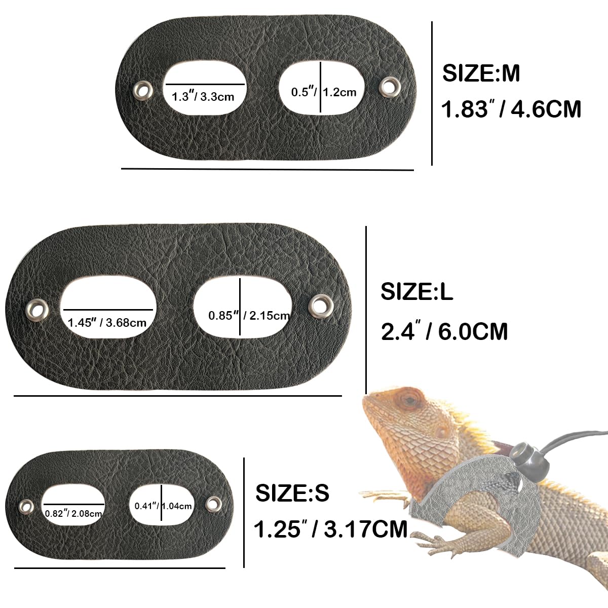 Leopard Gecko Portable Carrier With Leather Harness And Leash Set,Small Animal Travel Cage With Transparent Window,Lizard Carrie