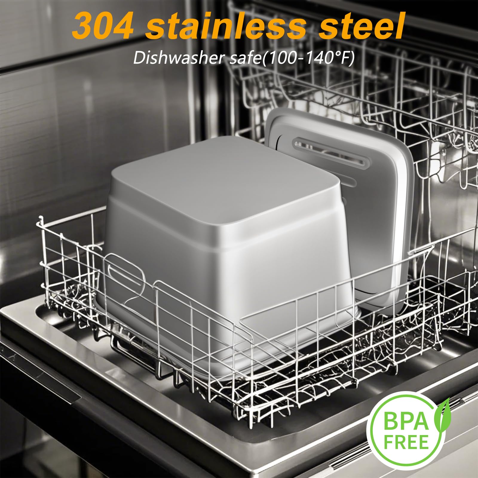 Seirmep Stainless Steel Cat Water Fountain, 101Oz/3L Automatic Pet Water Fountain, Dog Water Fountain With Replacement Filters F