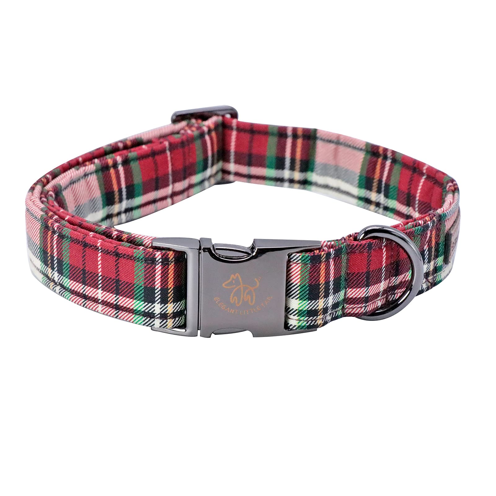 Elegant Little Tail Flower Christmas Dog Collar For Female Or Male Dogs, Gift Pet Collar Adjustable Dog Collars For X-Small Dogs And Cats