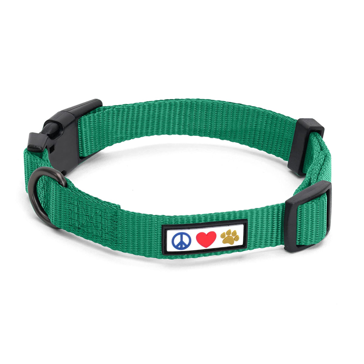 Pawtitas Dog Collar For Small Dogs Training Puppy Collar With Solid - S - Lush Green