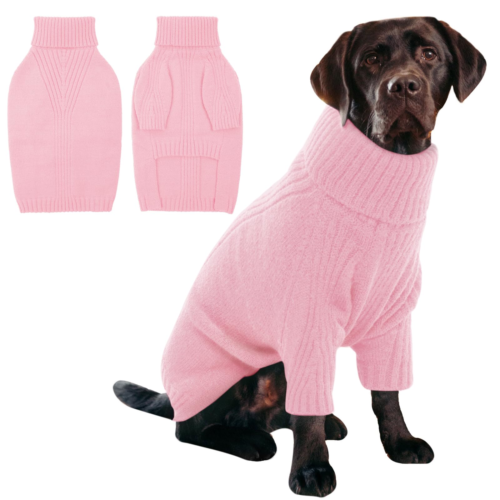 Iecoii Extra-Large Dog Sweater 4Xl,Christmas Dog Sweaters For Extra Large Dogs Girl Boy,Turtleneck Knitted Knitwear Easy On Dogg