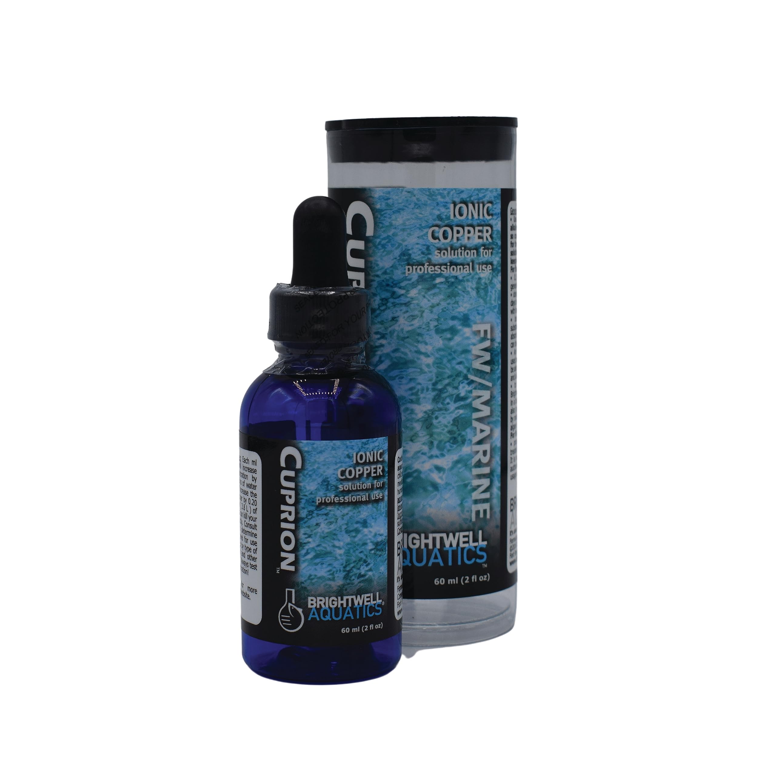 Brightwell Aquatics Cuprion - Ionic Copper Solution For Professional Use In Fish-Only Aquarium Tanks, 60-Ml