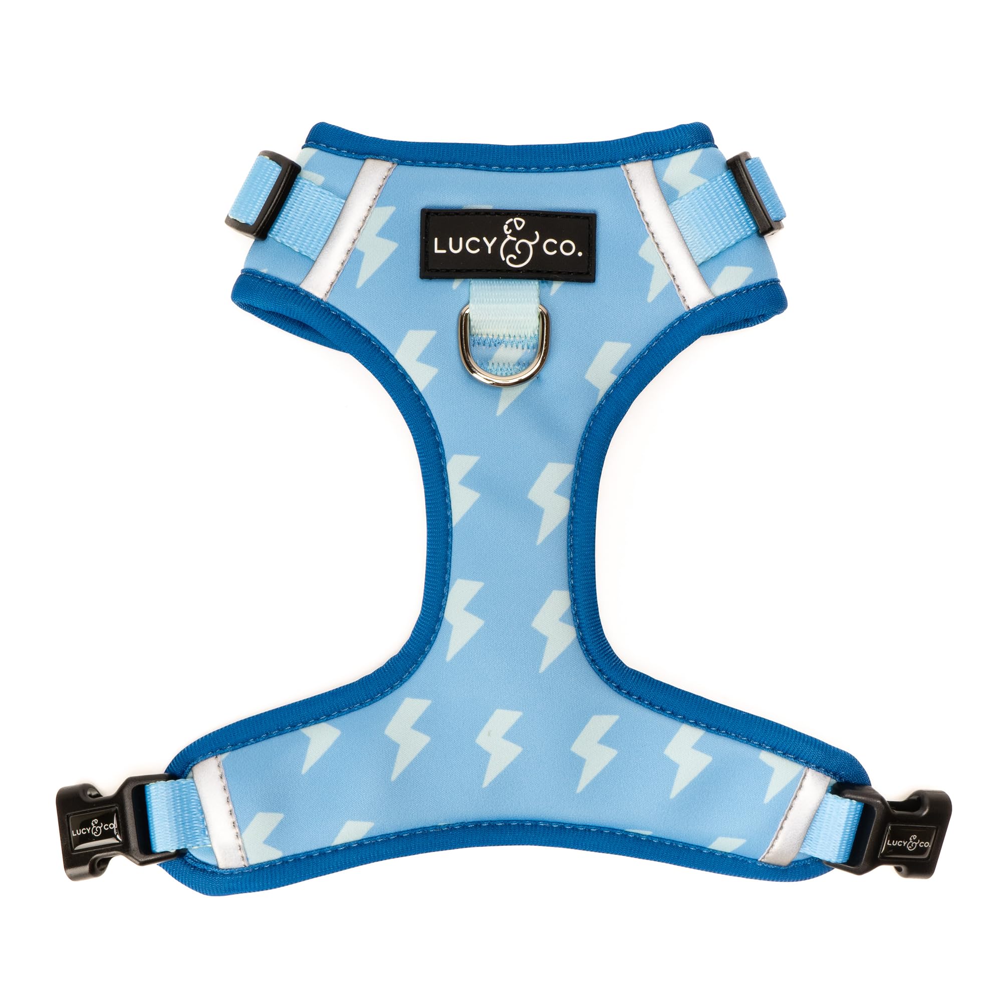 Lucy & Co. The Bolt of Lightning No-Pull Dog Harness - Size X-Small, Blue Green - Vest to Stop Pulling & Walk Easy - Comfortable
