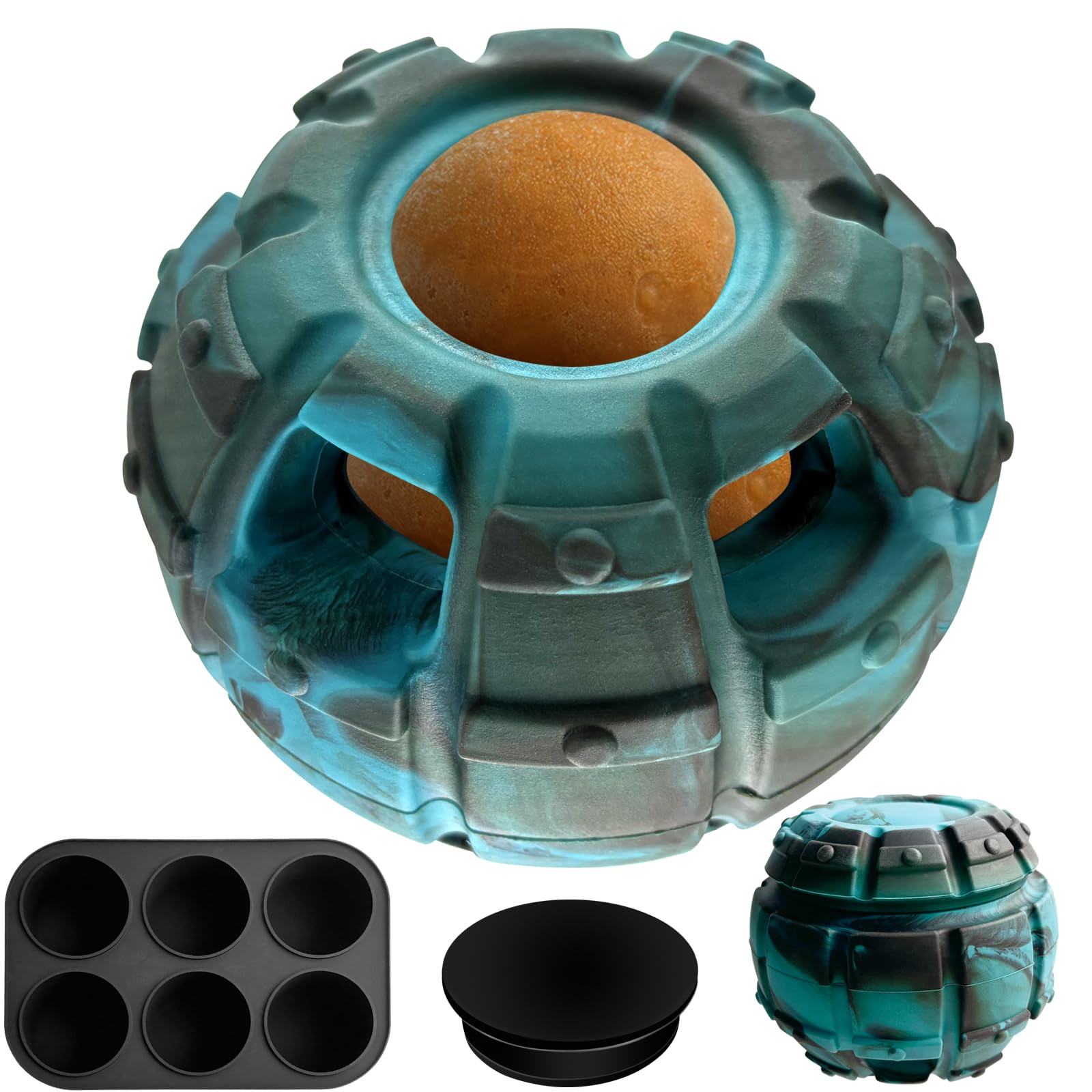 Yipetor Frozen Treat Dispensing Dog Toy - Large Chew Toy, Freezable Fillable Rubber, Reduces Anxiety, Easy to Clean, Interactive