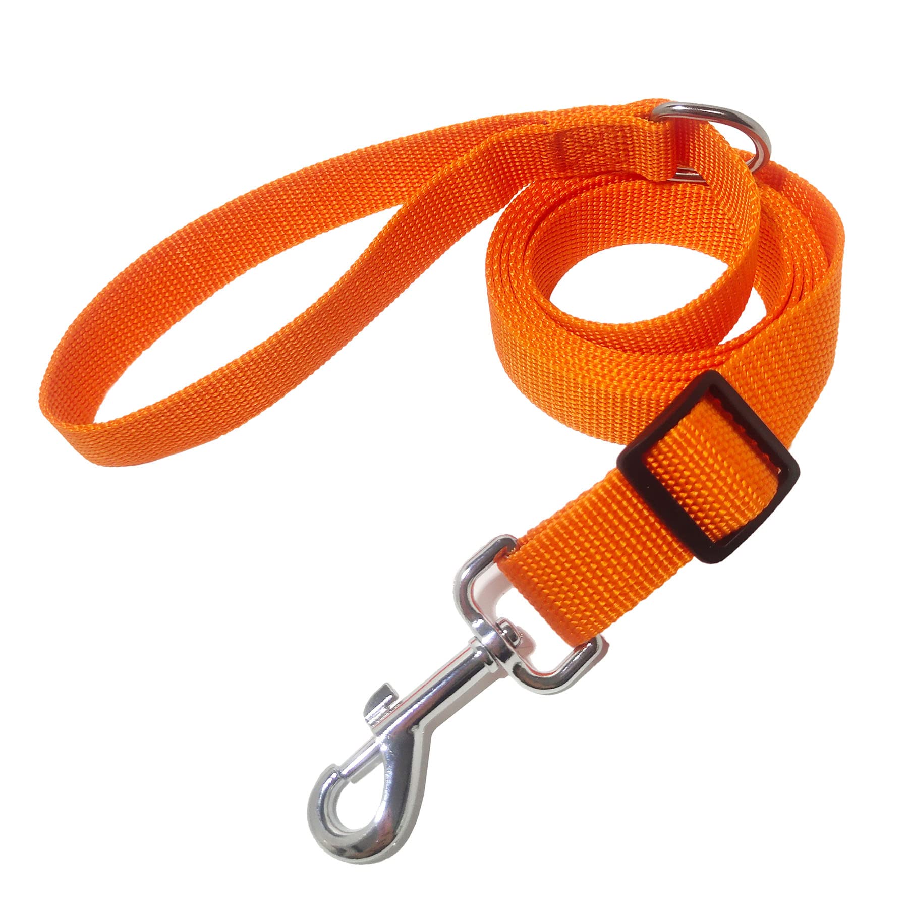6Ft/ 10Ft Adjustable Dog Leash, Nylon Dog Leashes For Medium Large Dogs (10Ft, Orange)