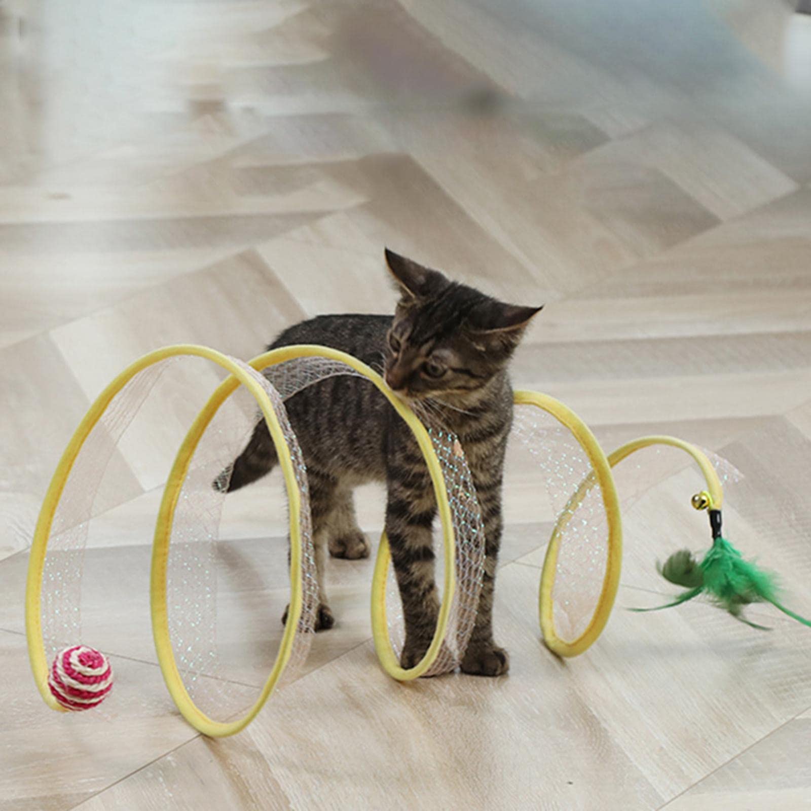 The Style Sutracat Tunnel Tube Collapsible Pet Interactive Toy For Puppy Supplies Sisal Round|Pet Supplies | Cat Supplies | Toys