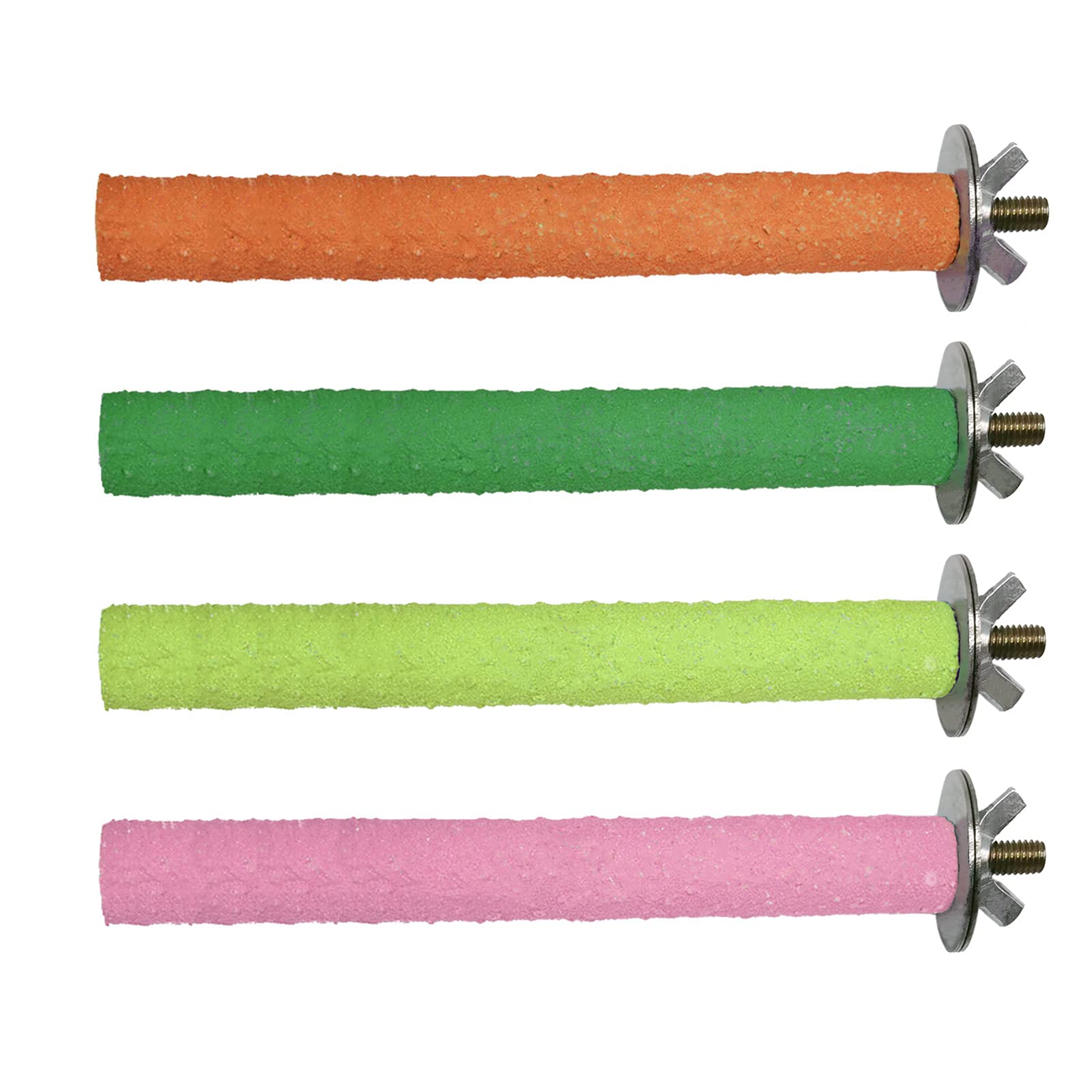 Hamiledyi Parrot Perch Stand Toy, Bird Cage Perch Toy,Natural Paw Grinding Stick For Small Parrots, Parakeets, Cockatiels, Lovebirds Chewing Stick(S)