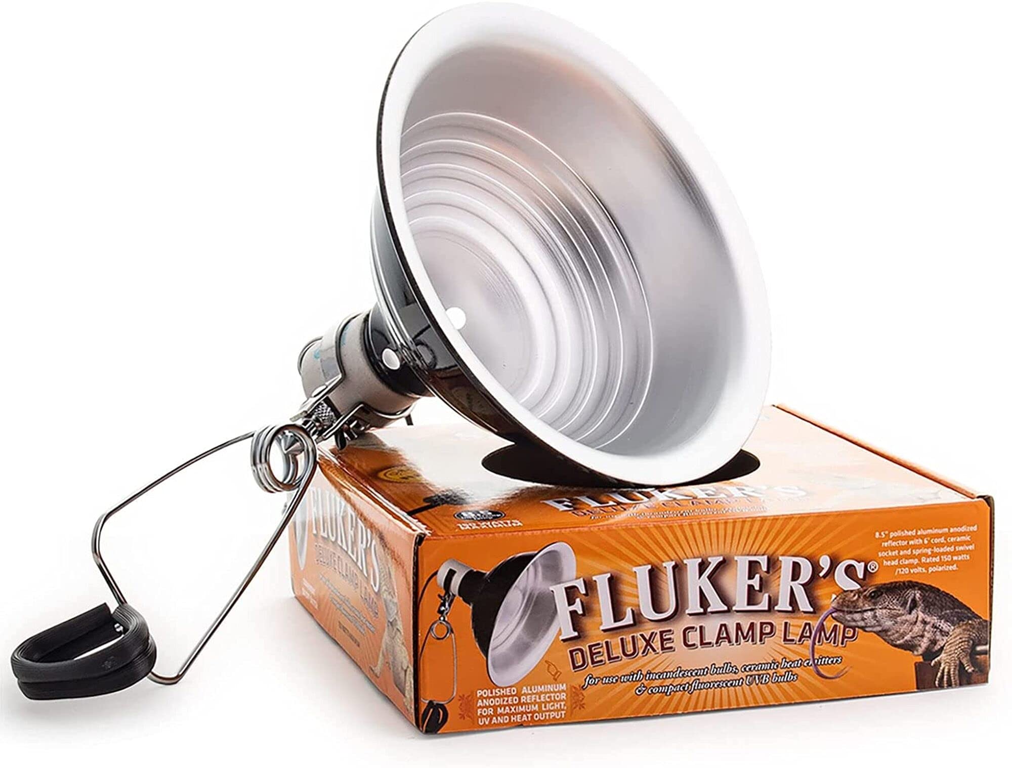 Dbdpet Fluker'S Repta-Clamp Lamp With Switch Black 8.5In - Includes Attached Pro-Tip Guide