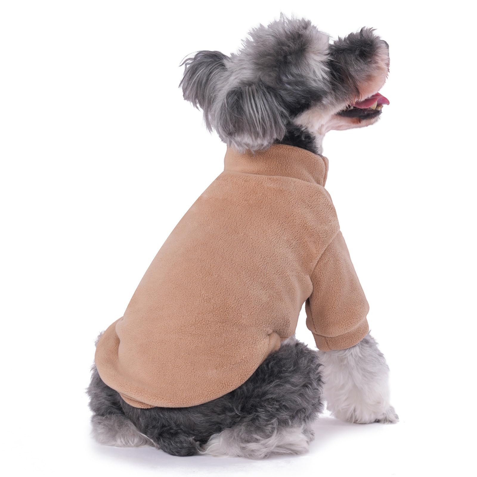 GYALAPERI Dog Sweater, 3 Pack Dog Sweaters for Small Dogs Girl Boy, Ultra Soft Warm Puppy Clothes Coat for Winter (Camel+Beige+Y
