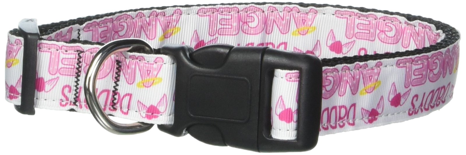 Pet Dog & Cat Nylon Collar or Leash, &quot;Daddy's Angel&quot; LG Collar