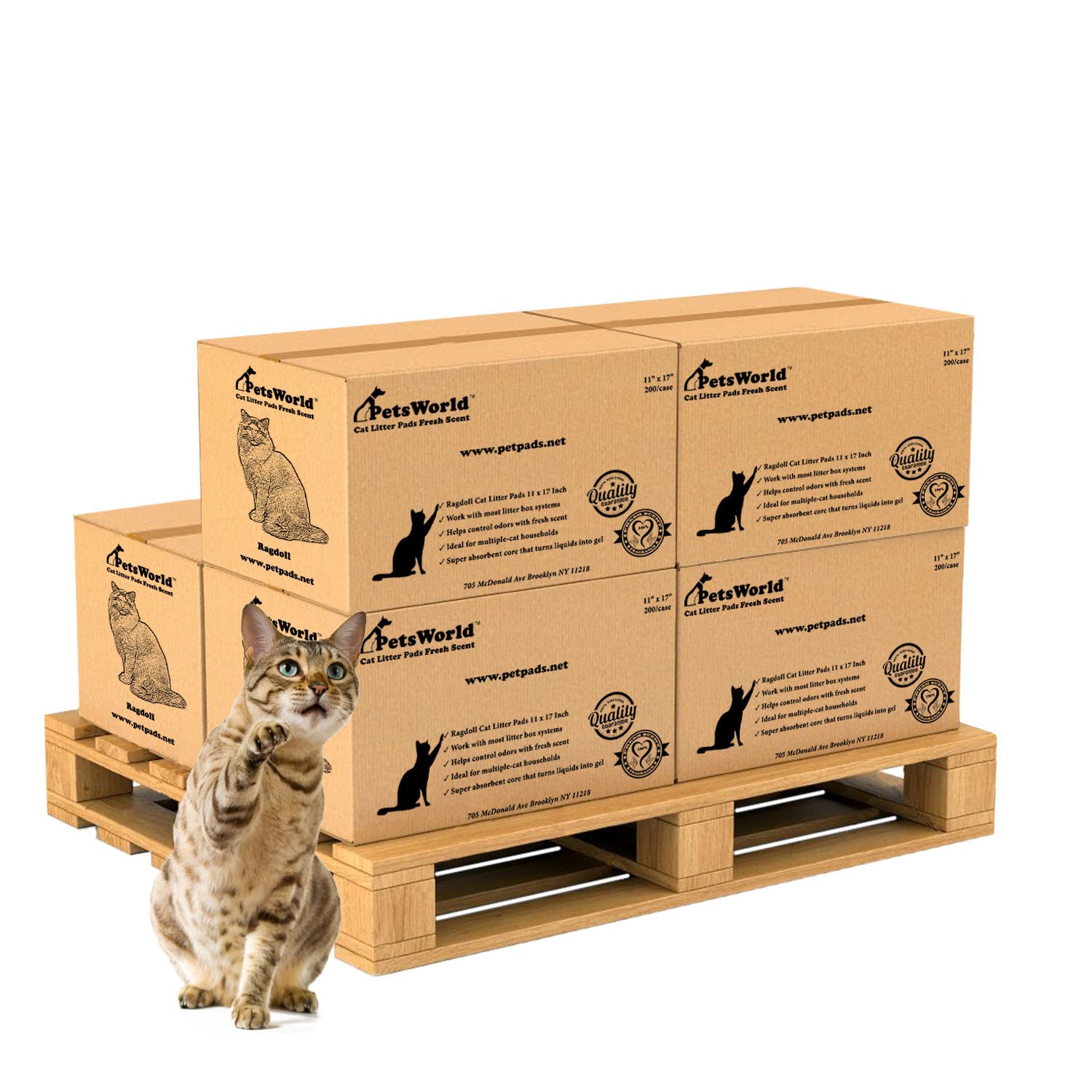 Petsworld Cat Pad Refills For Tidy Cats Breeze Litter System (1200 Pads)