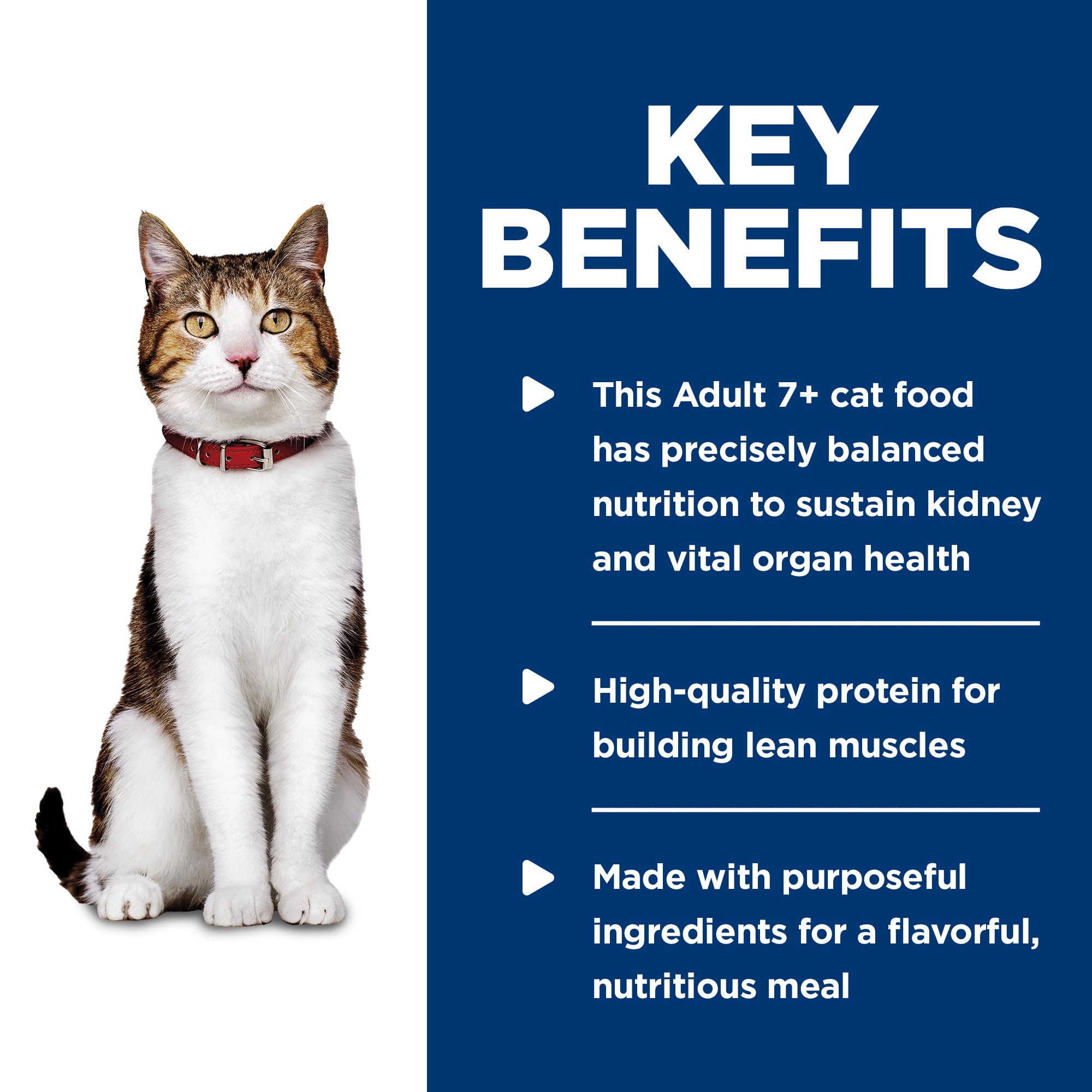 Hills Science Diet Adult 7+, Senior Adult 7+ Premium Nutrition, Wet Cat Food, Chicken Minced, 2.9 oz Can, Case of 24