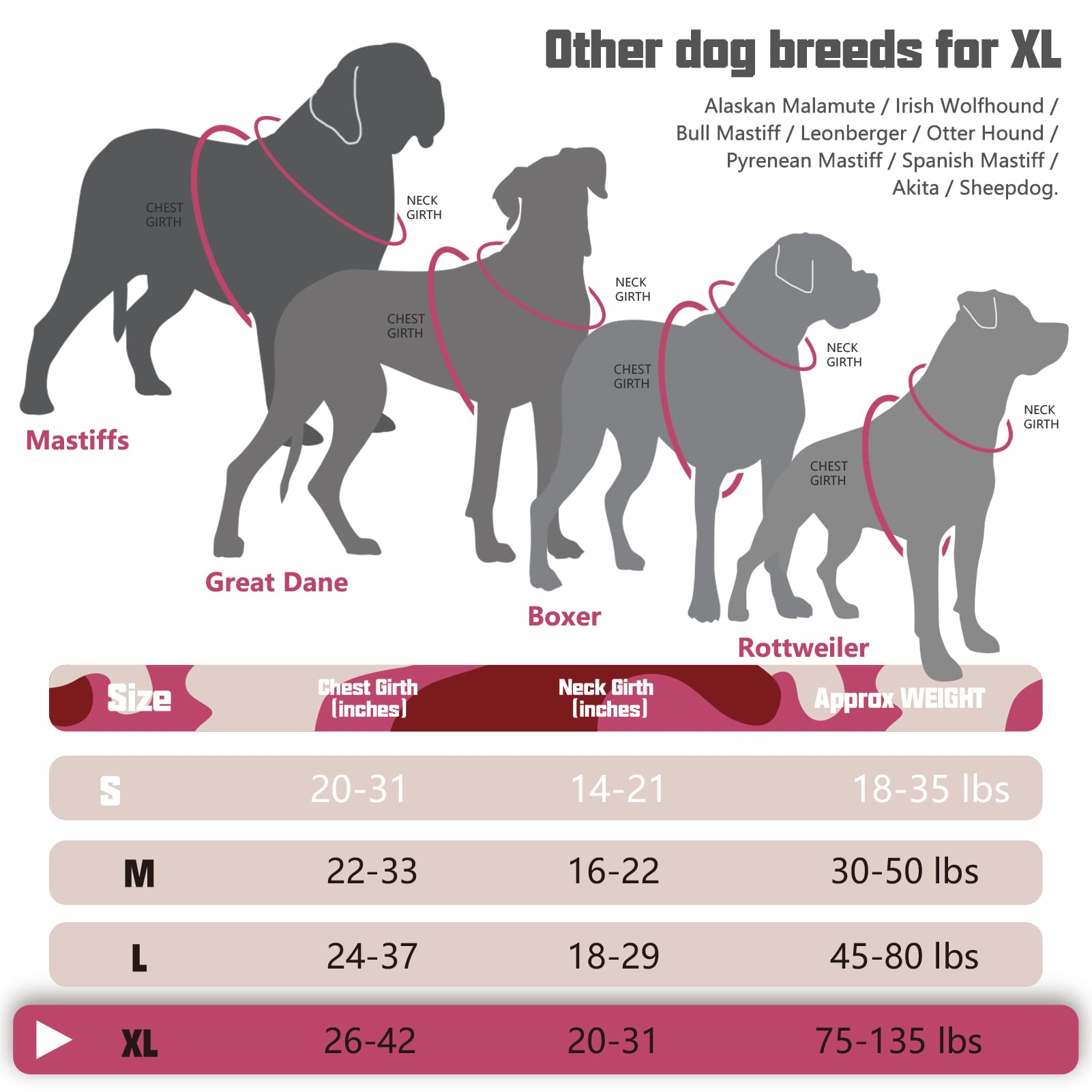 Auroth Tactical Dog Harness For Small Medium Large Dogs No Pull Adjustable Pet Harness Reflective K9 Working Training Easy Control Pet Vest Military Service Dog Harnesses Extra Large, Pink Camo