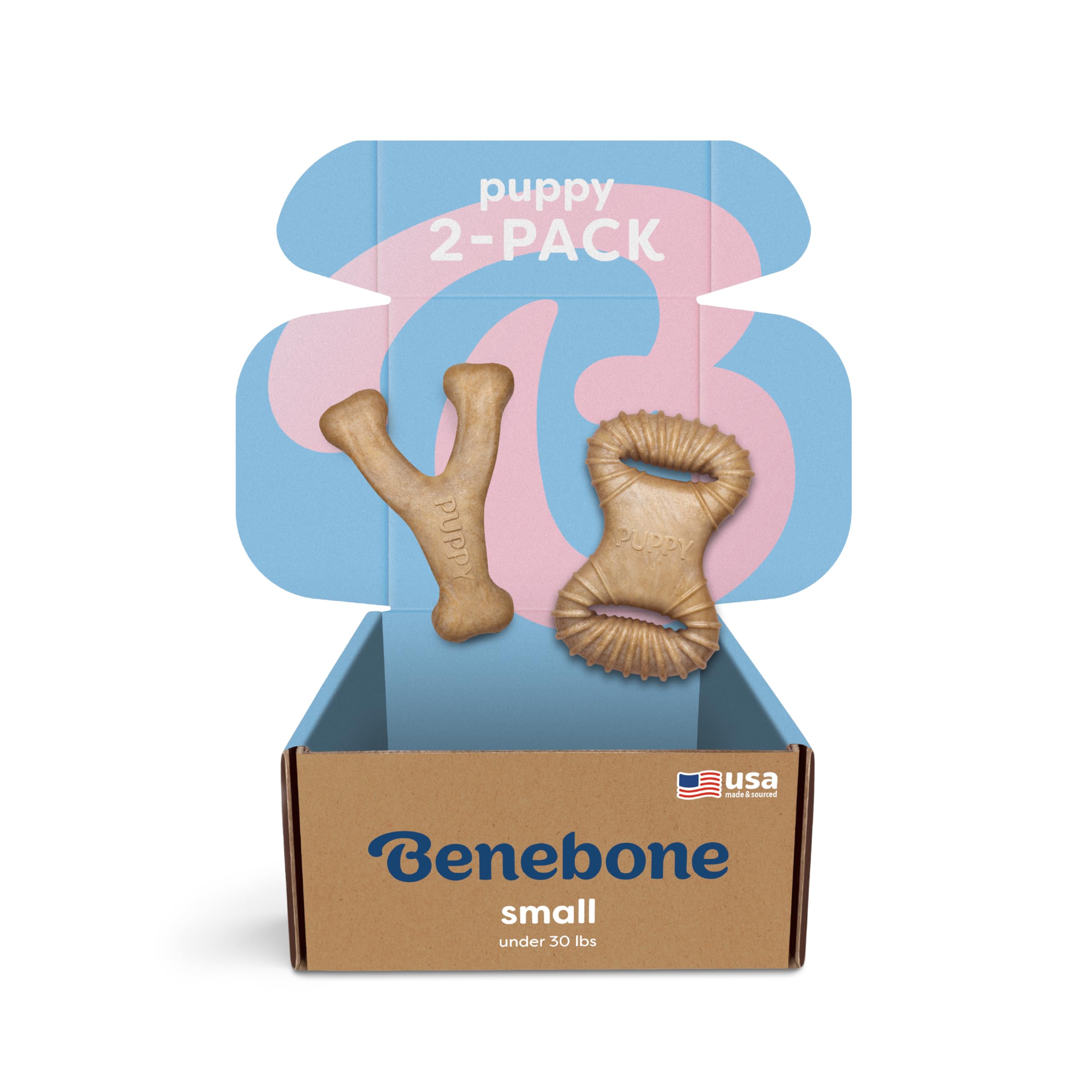 Benebone Puppy 2-Pack Dental Chew/Wishbone Chicken Small