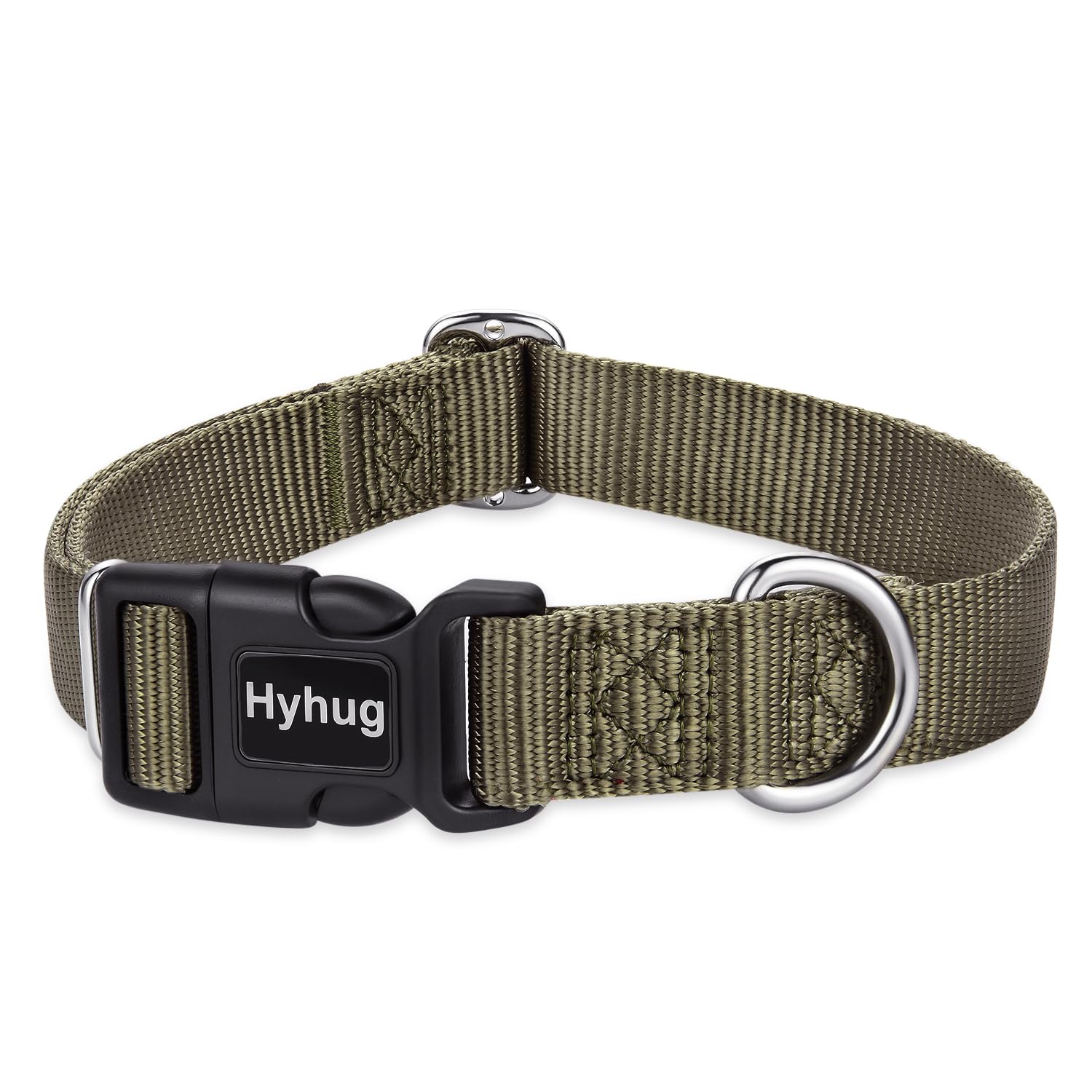 Hyhug Puppy Collar with Quick Release Buckle, Nylon Adjustable Durable Cute Dog Collar for Small Dogs, Male and Female(Small, Mi