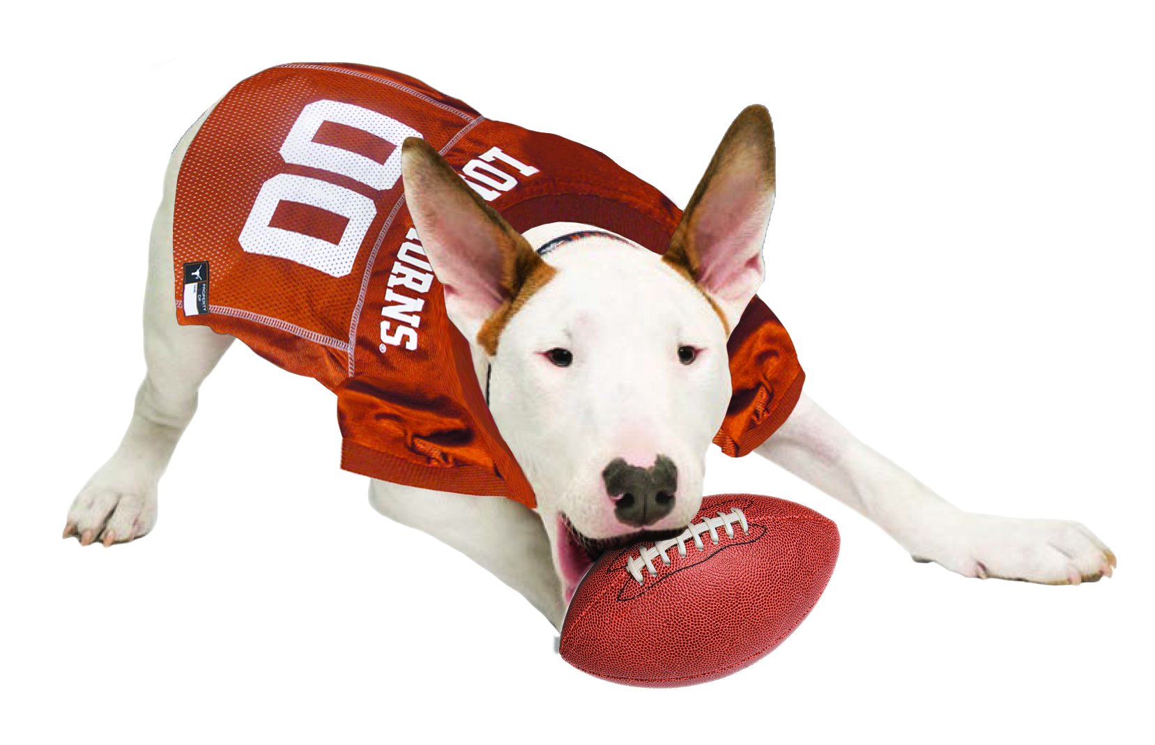 Pets First NCAA College Texas Longhorns Mesh Jersey for DOGS & CATS, Size Medium, Licensed Dog Jersey with your Favorite Footbal