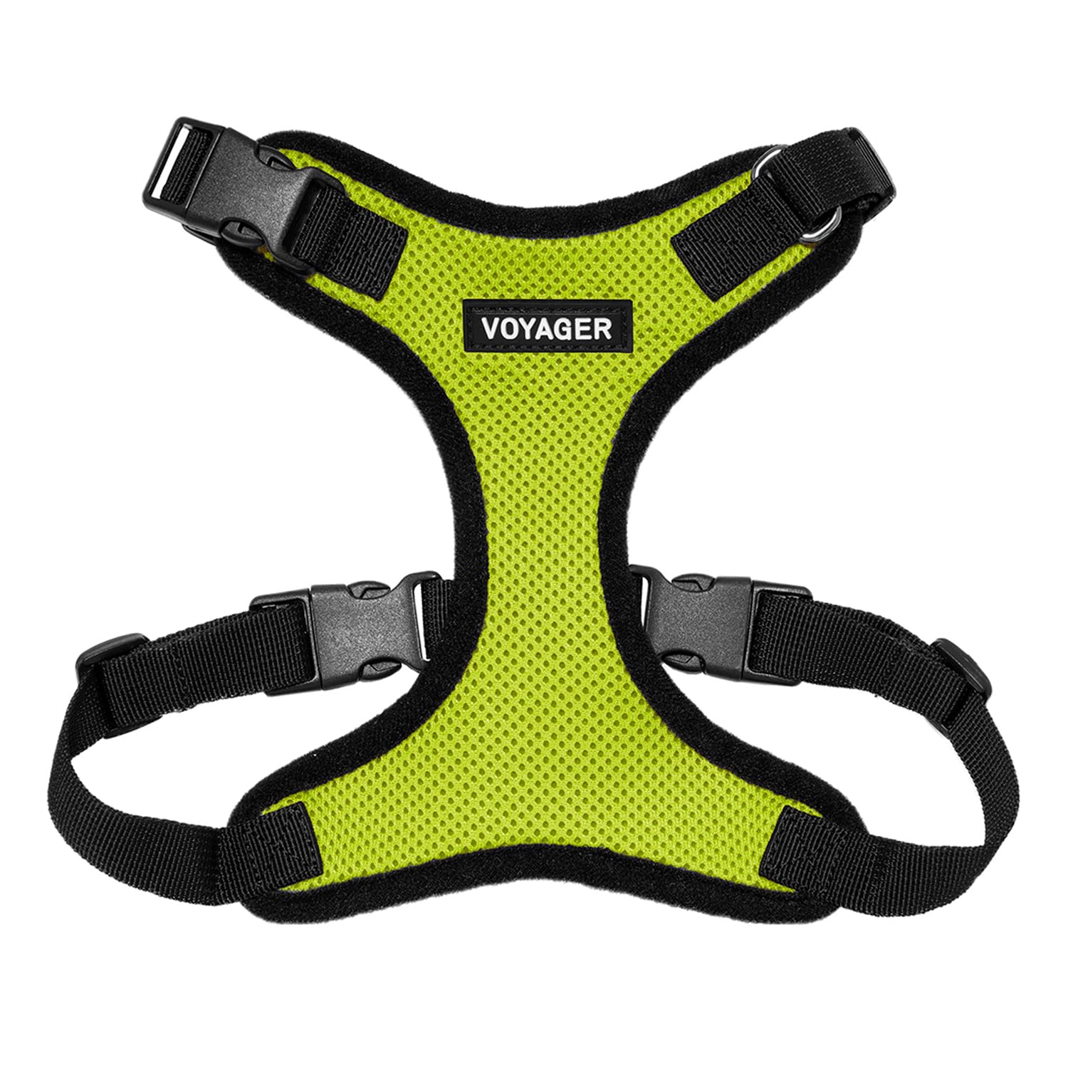 Voyager Step-in Pet Harness - All Weather Mesh, Adjustable Step in Harness for Cats and Dogs by Best Pet Supplies - Lime Green/B