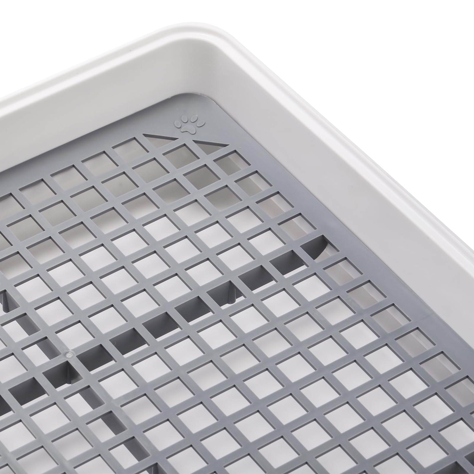 Wuweot 2 Pack Large Rabbit Litter Box, Shallow Bunny Restroom Litter Tray, Small Animals Litter Pan Toilet Potty Trainer With Gr