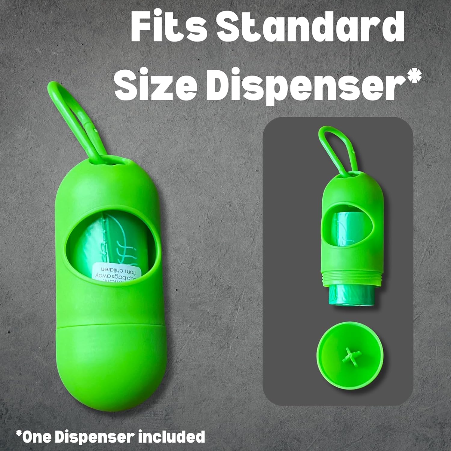 Baby Diaper Disposable Bags Biodegradable 11 Refill Rolls With Dispenser (198 Bags) Diaper Sacks Disposable Dog Poop Waste Bags