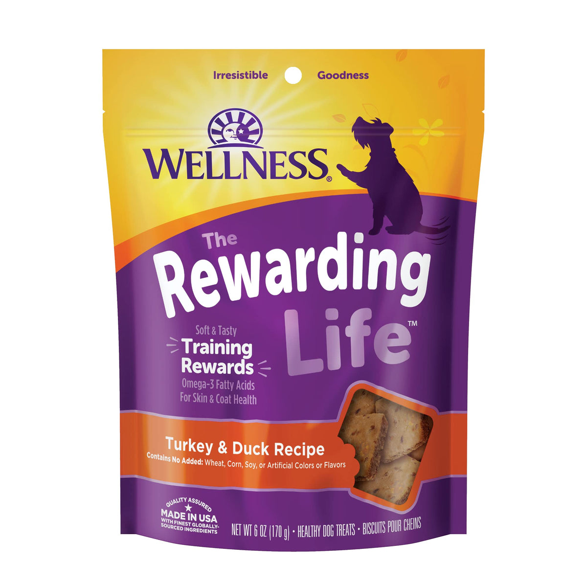 Wellness Rewarding Life Grain-Free Soft Dog Treats, Made In Usa With Healthy Ingredients, Ideal For Training (Turkey & Duck Reci